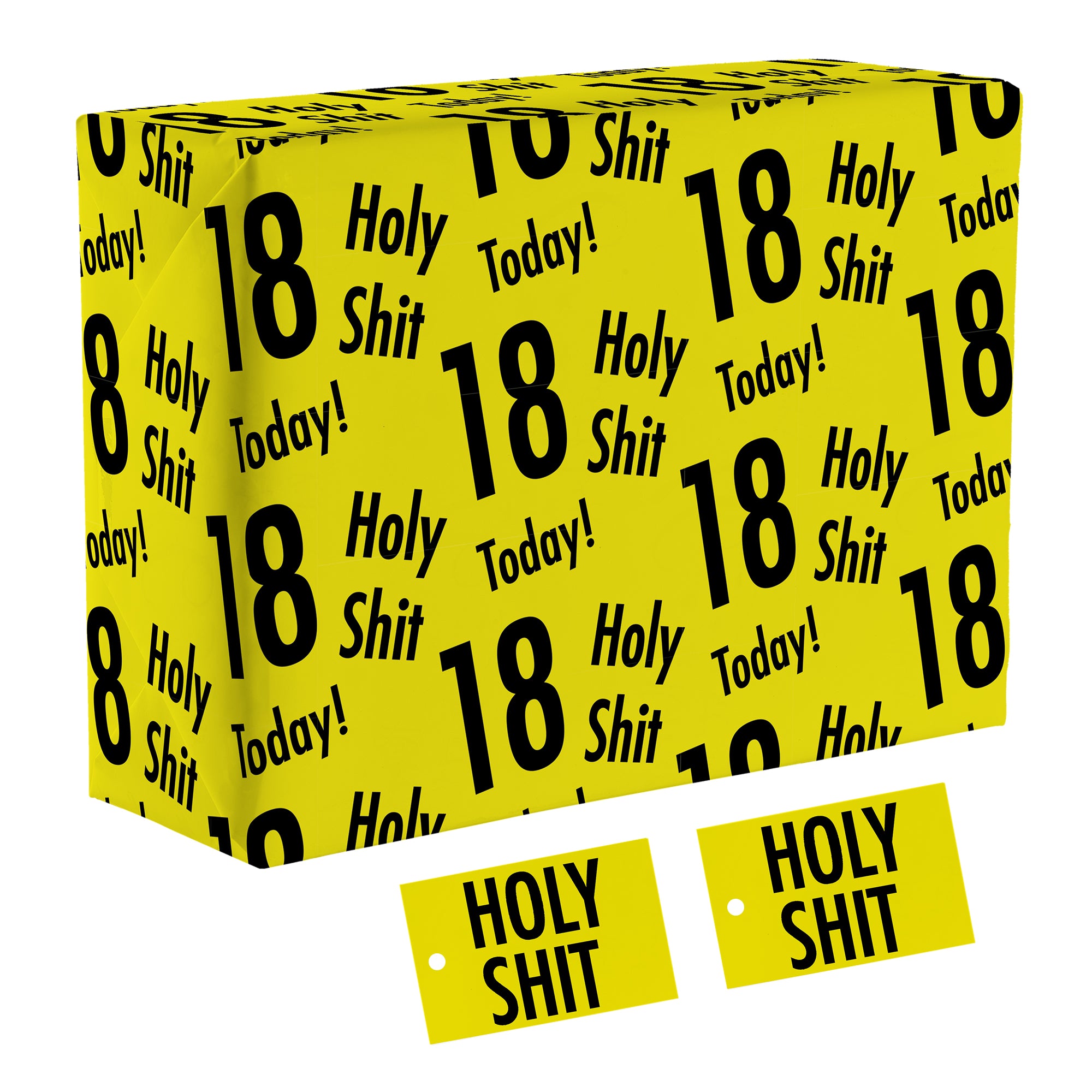 18th Birthday Wrapping Paper And Tags