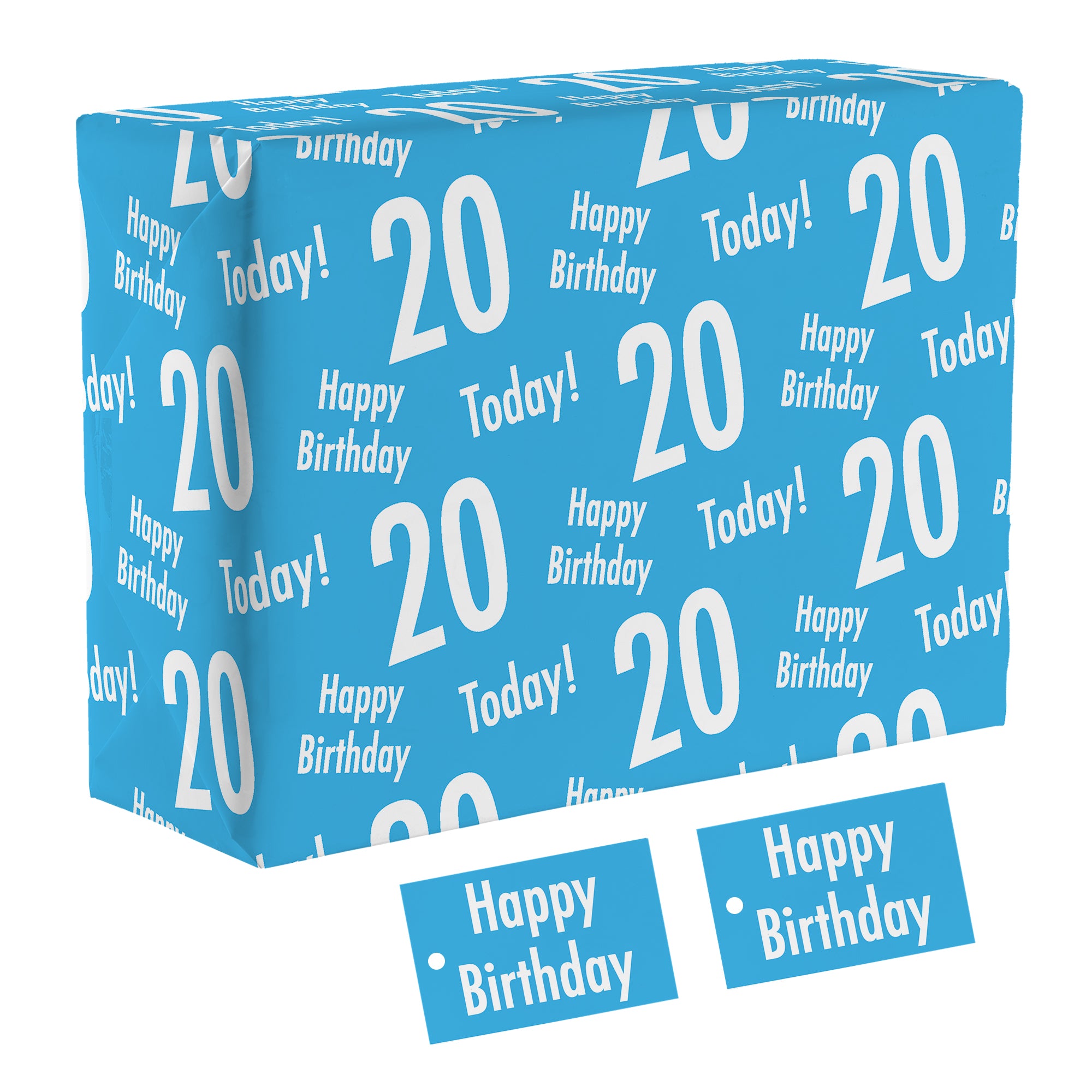 Age 20 Gift Wrap - Iconic
