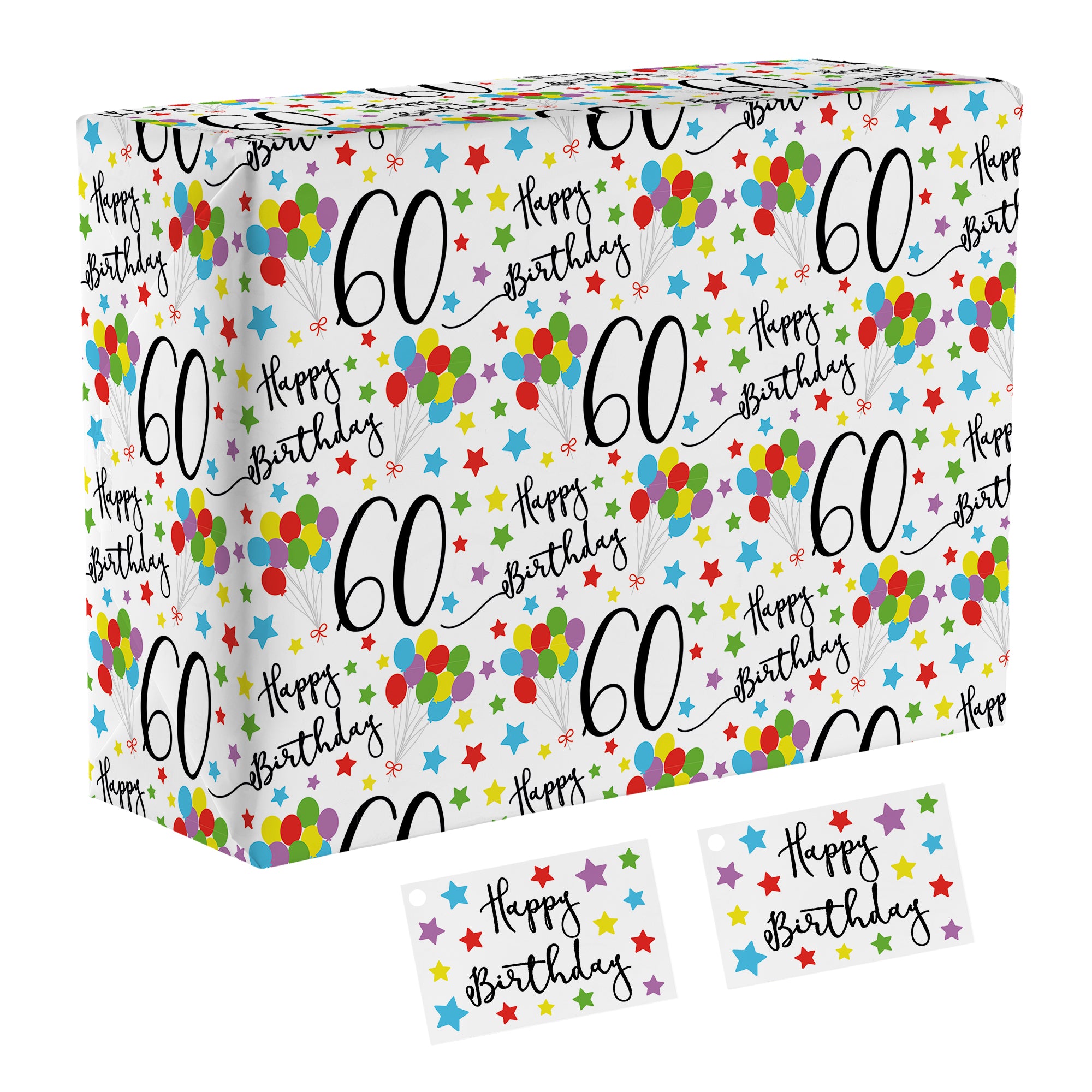 60th Birthday Gift Wrap