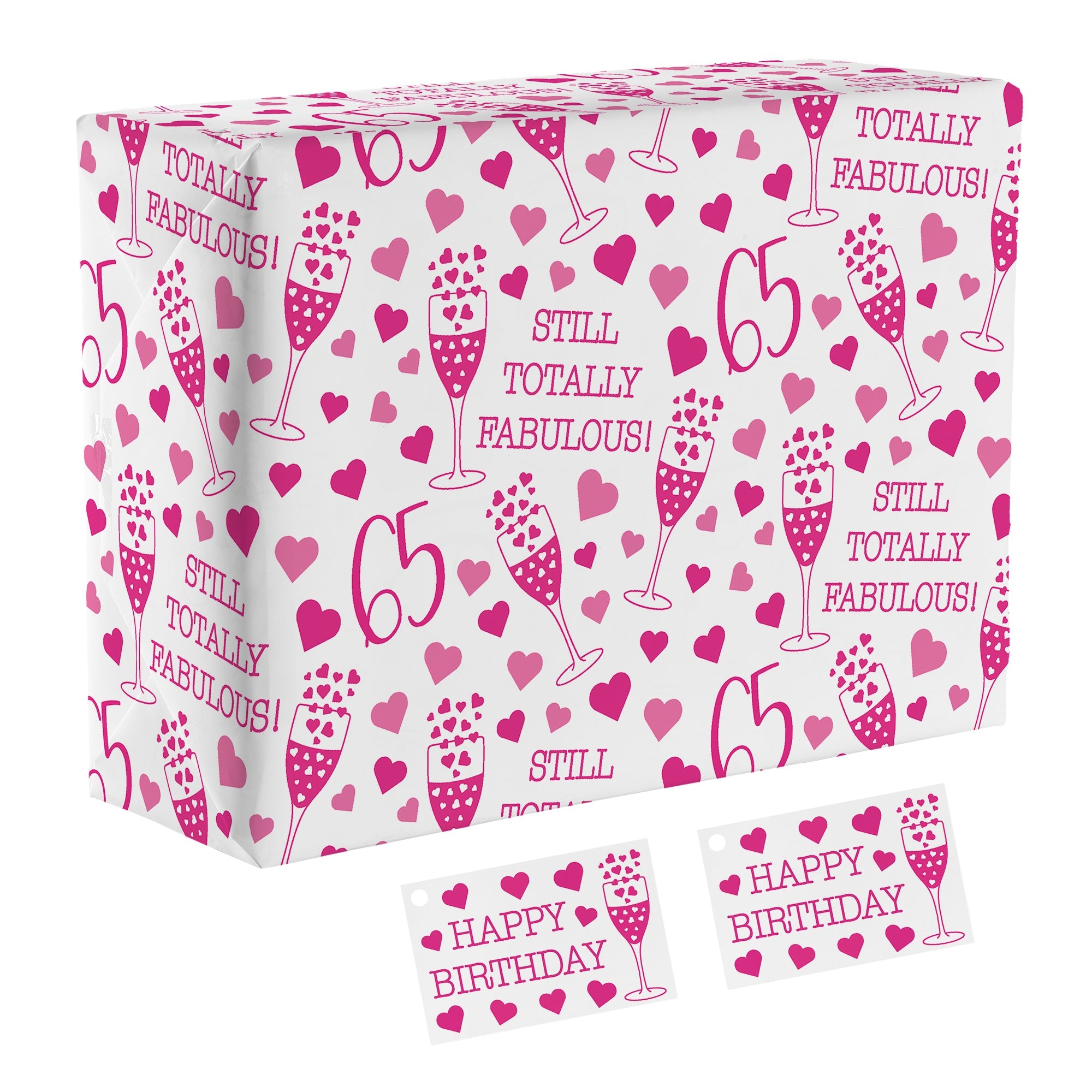 Age 65 Gift Wrap - Still Totally Fabulous
