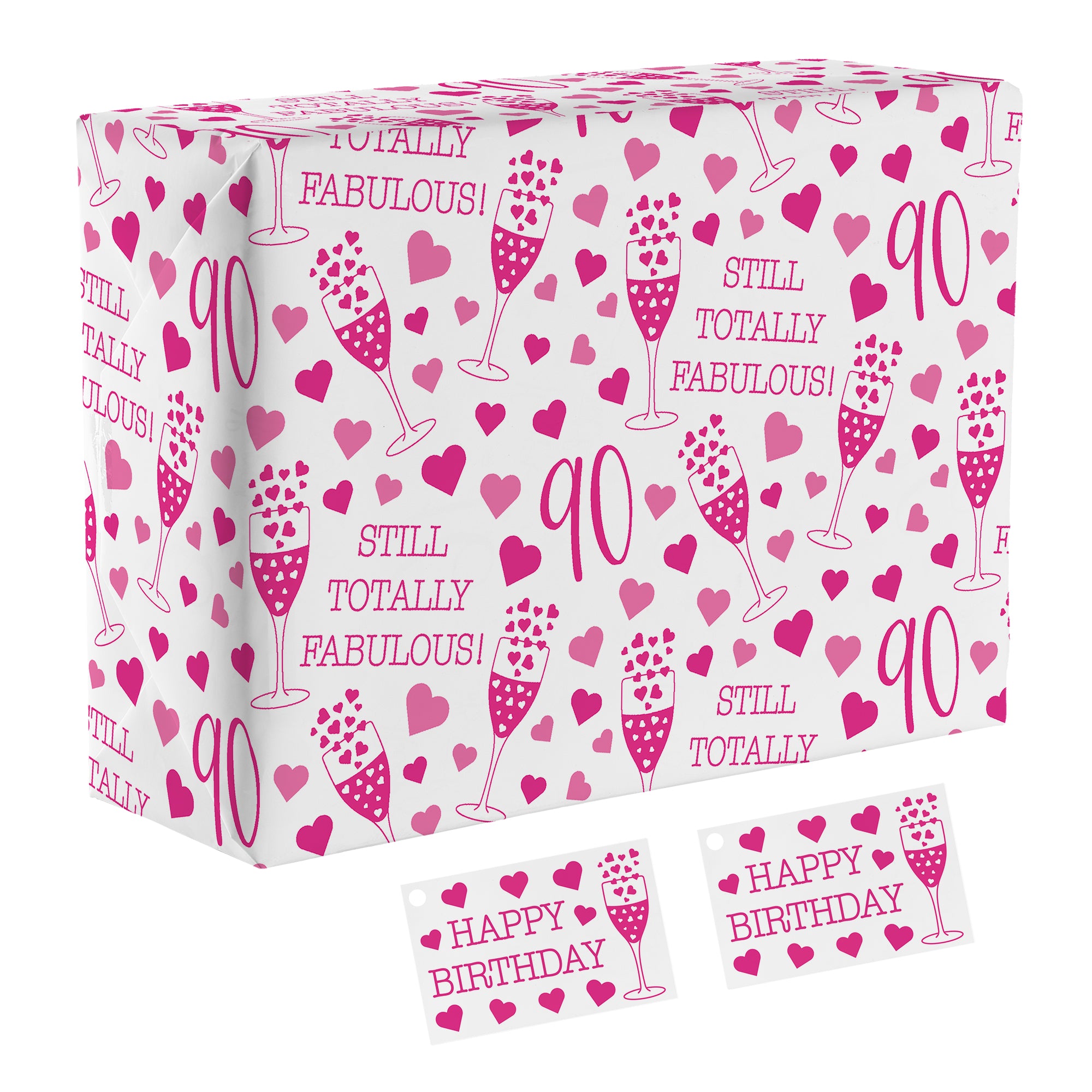 90th Birthday Gift Wrap