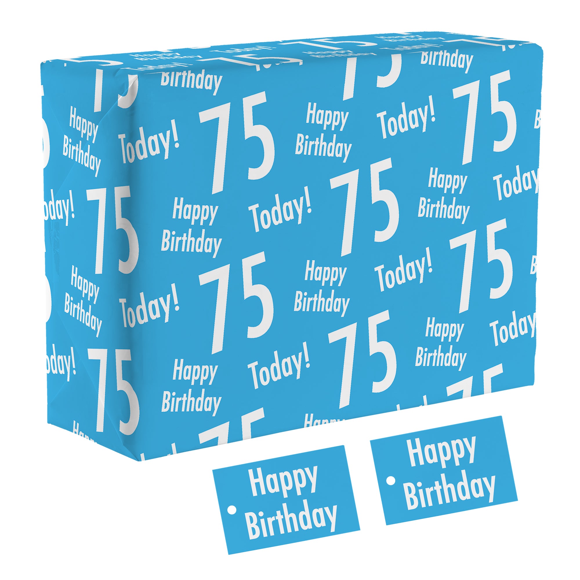 75th Birthday Gift Wrap