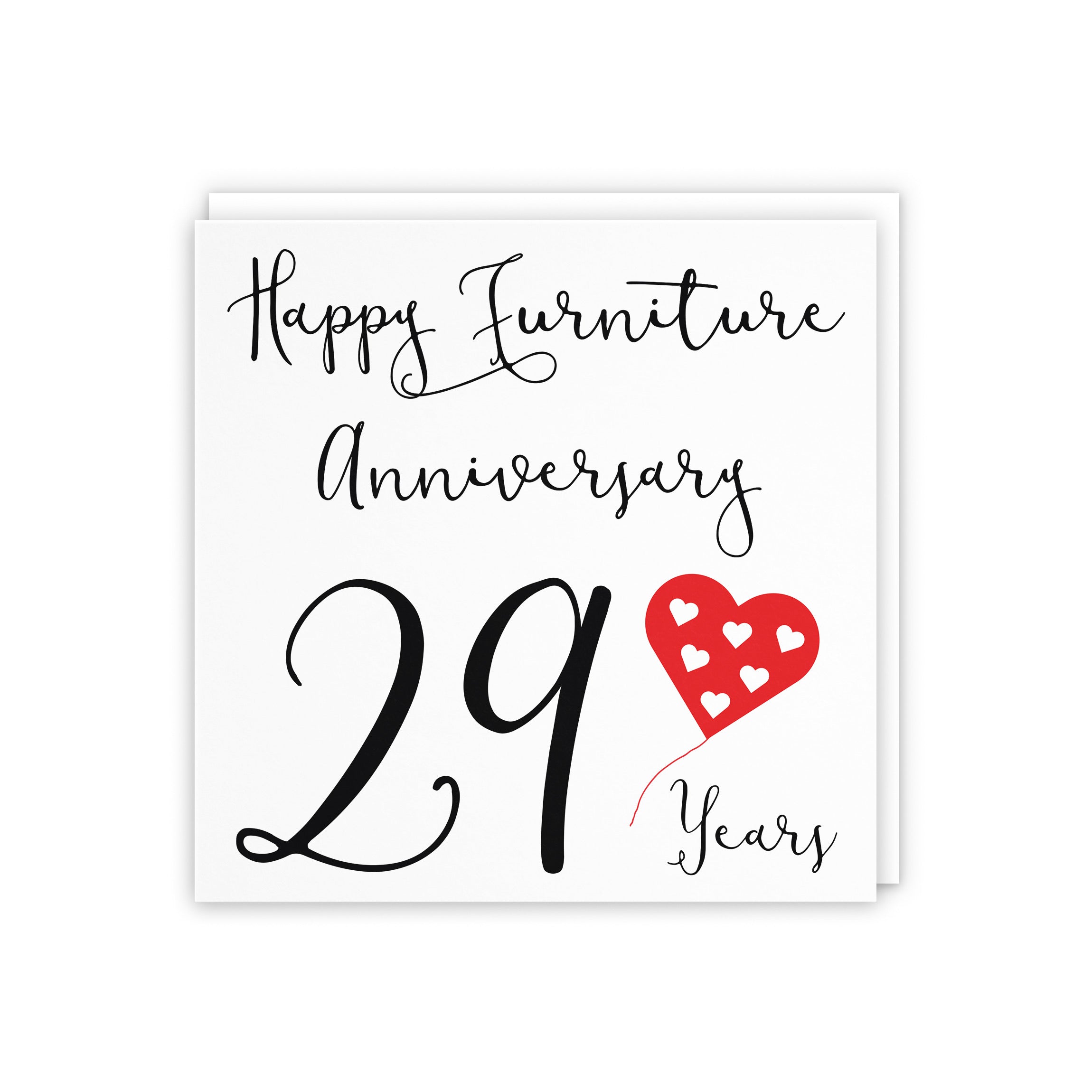 29th Anniversary Card Red Heart - Default Title (5056408111058)