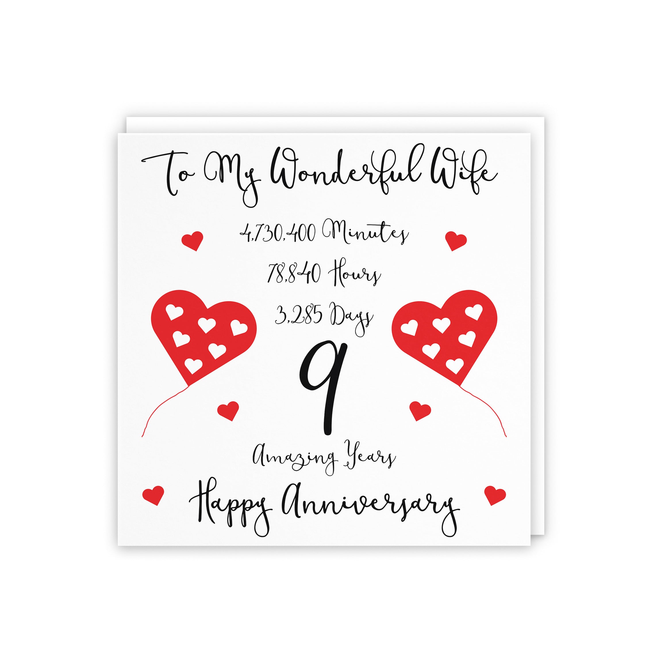 9th Wife Anniversary Card Timeless - Default Title (5056408112765)