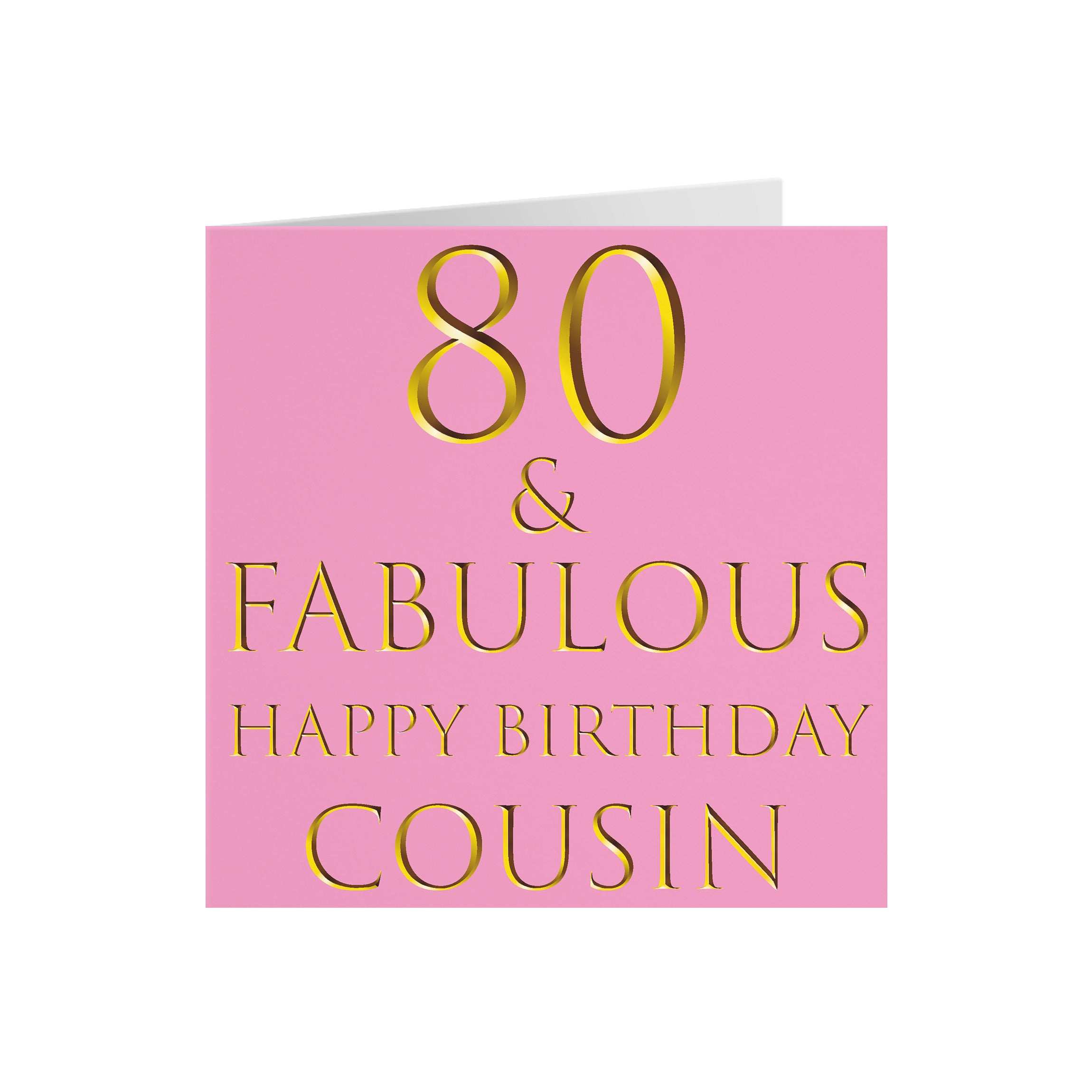 80th Cousin Birthday Card Still Totally Fabulous - Default Title (5056408113397)