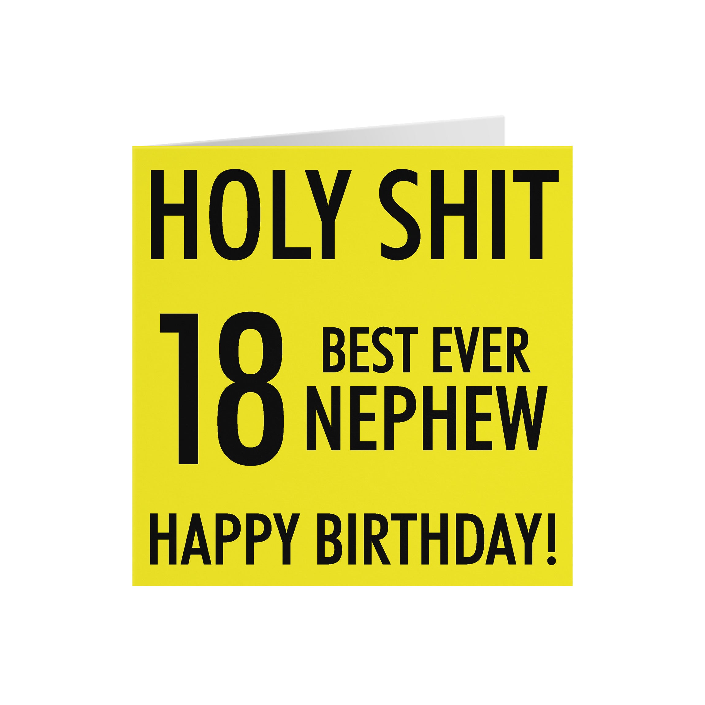 18th Nephew Birthday Card Holy Shit - Default Title (5056408113953)