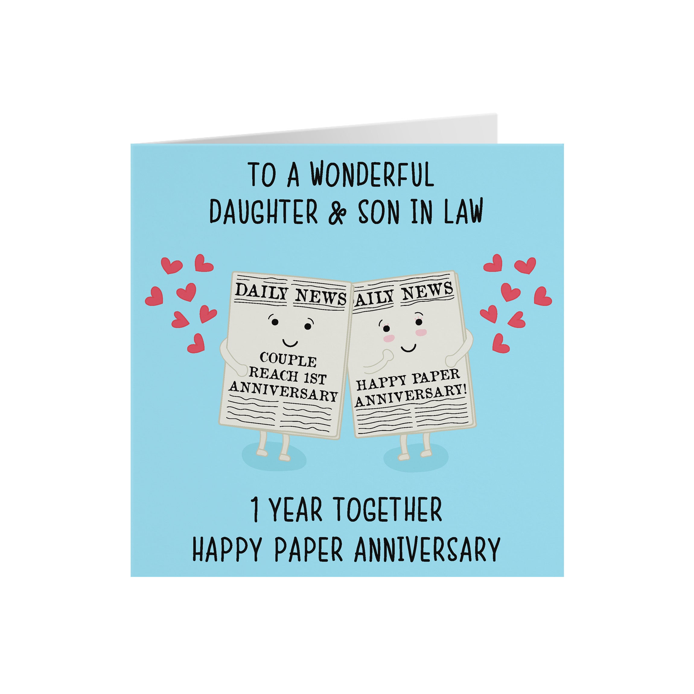 1st Daughter And Son In Law Anniversary Card Iconic - Default Title (5056408119351)
