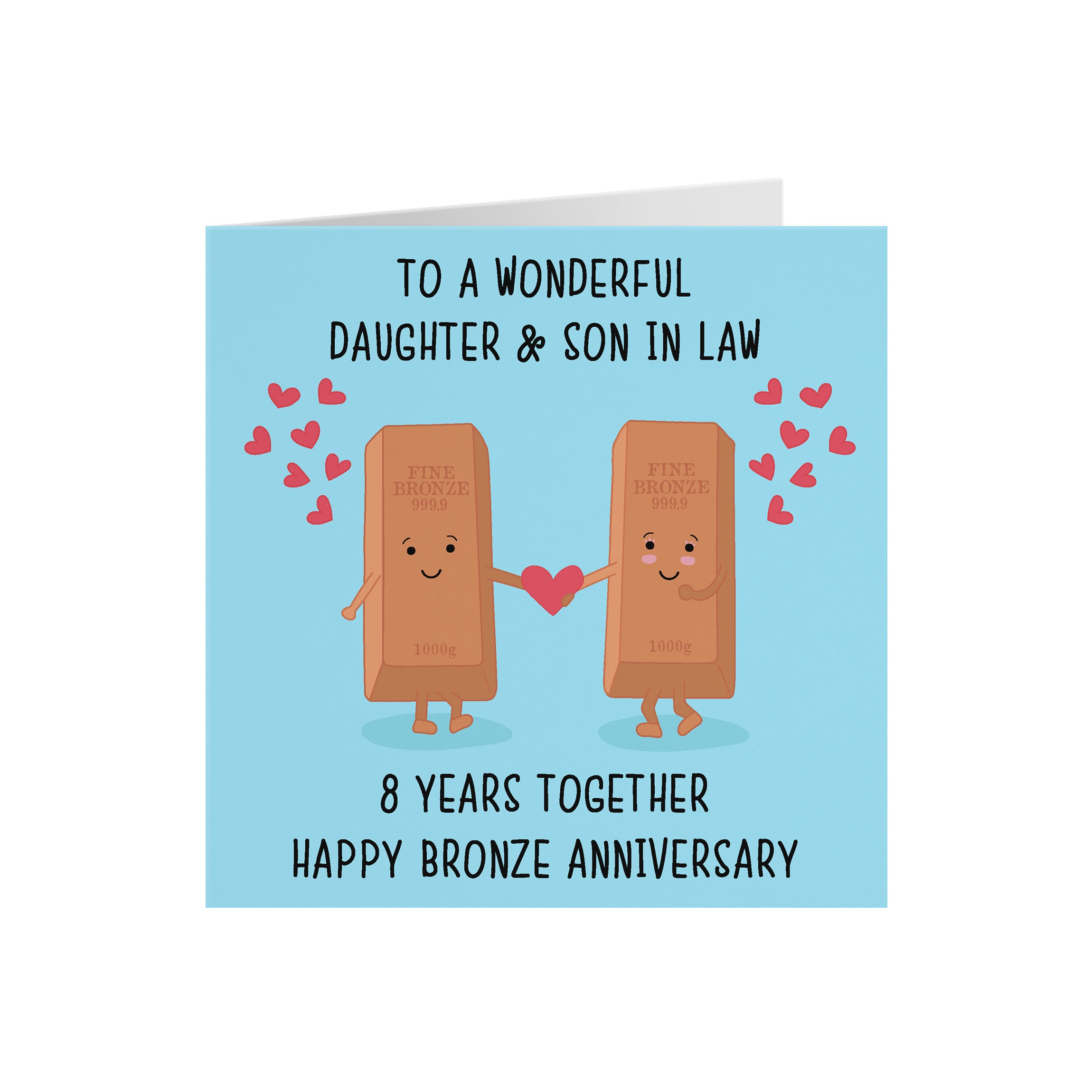 8th Daughter And Son In Law Anniversary Card Iconic - Default Title (5056408119771)