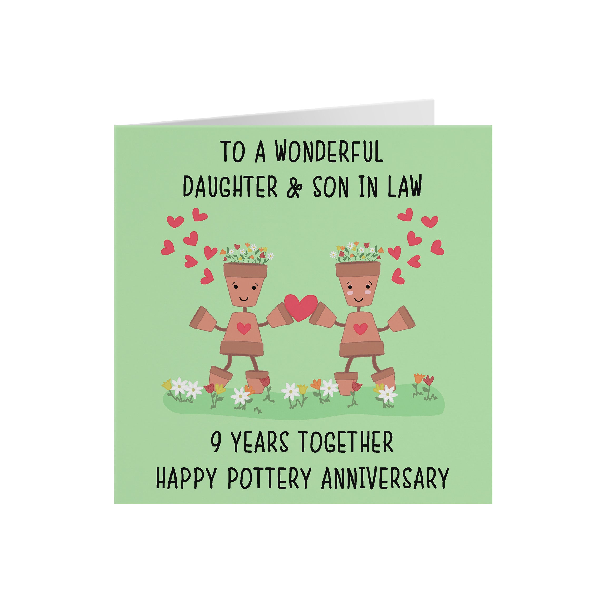 9th Daughter And Son In Law Anniversary Card Iconic - Default Title (5056408119832)
