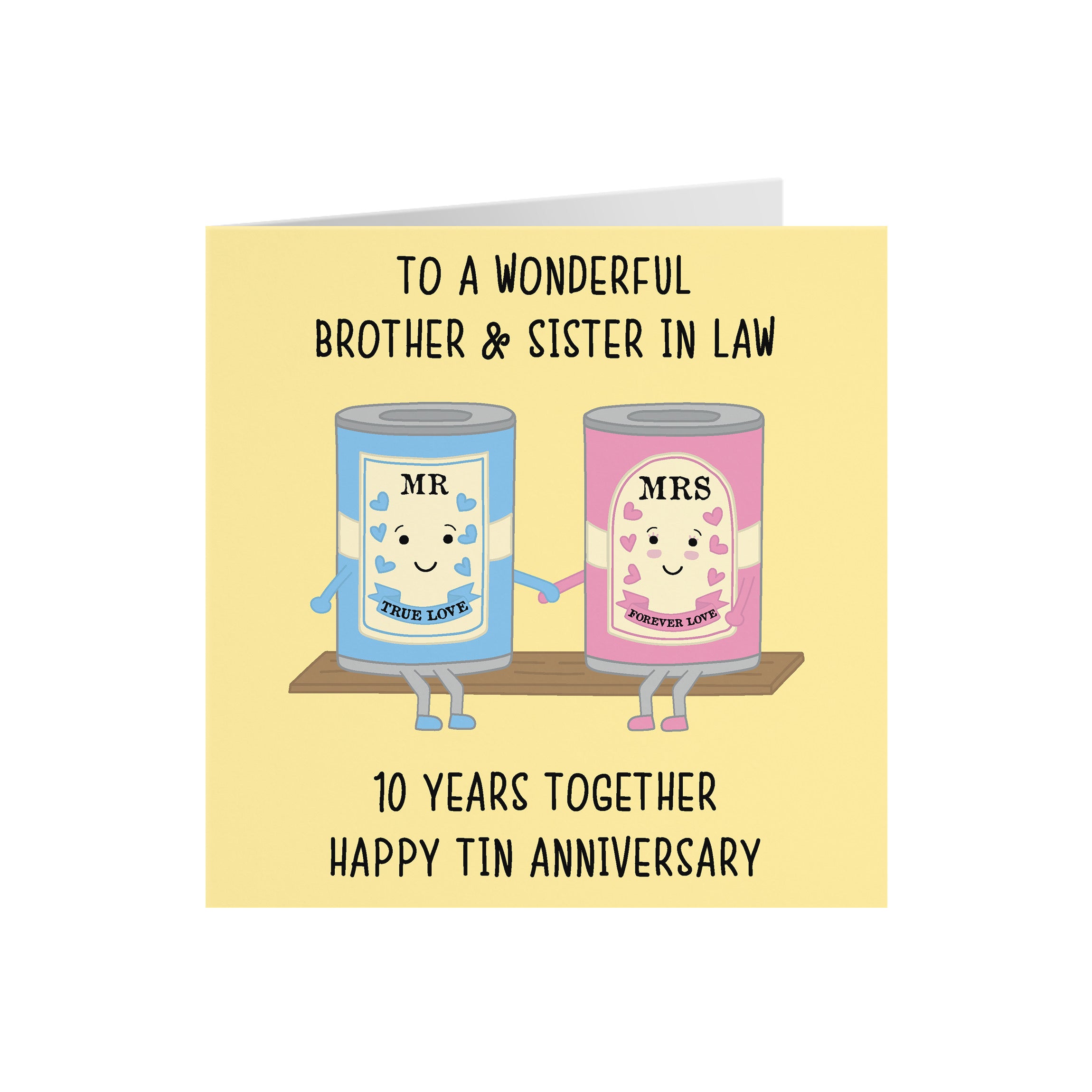 10th Brother And Sister In Law Anniversary Card Iconic - Default Title (5056408119931)