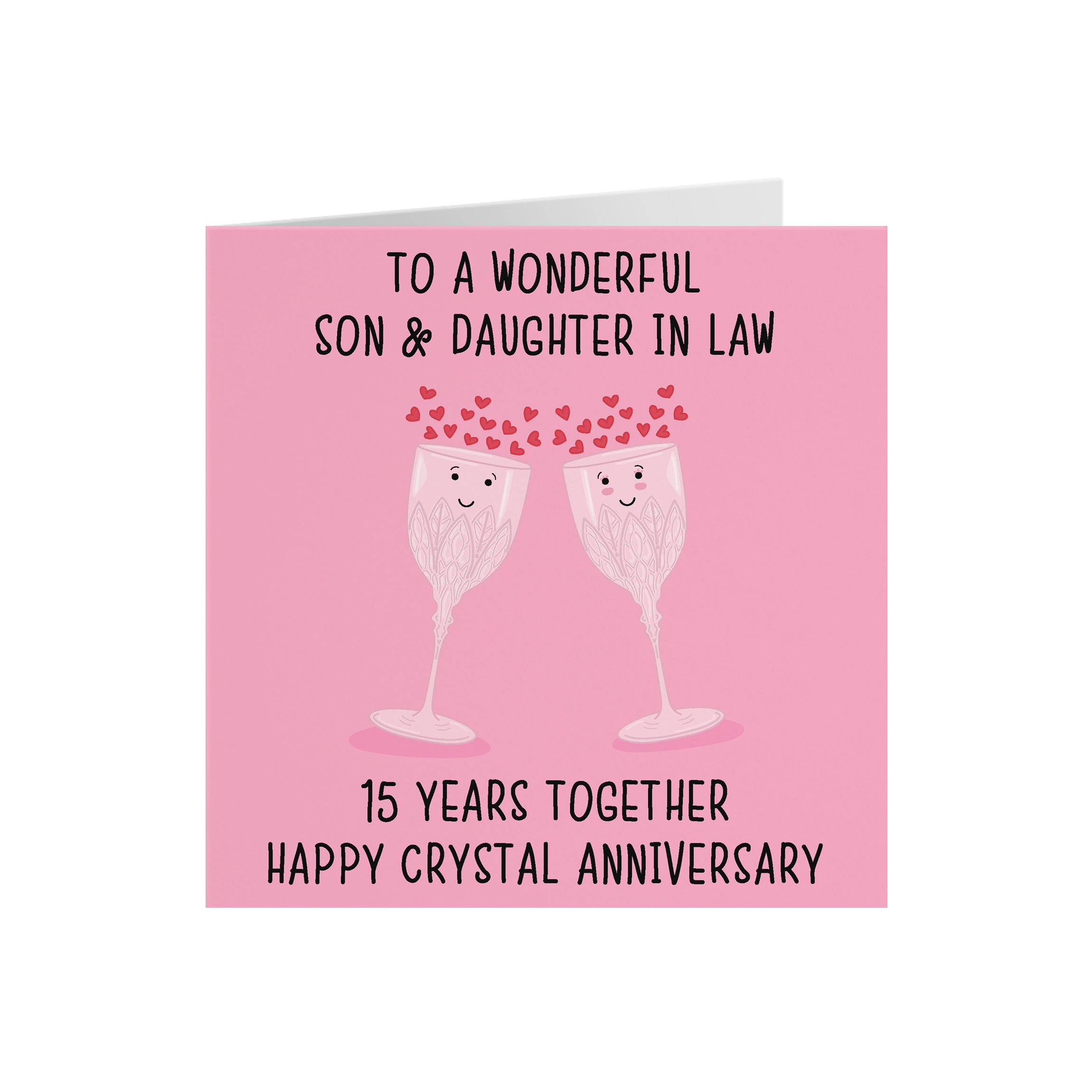 15th Son And Daughter In Law Anniversary Card Iconic - Default Title (5056408120180)