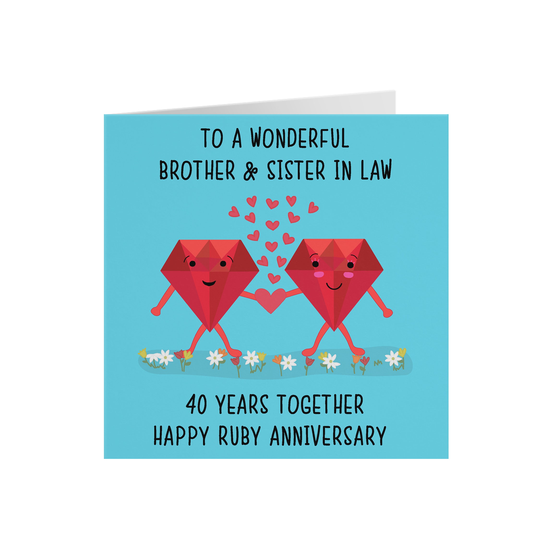 40th Brother And Sister In Law Anniversary Card Iconic - Default Title (5056408120425)