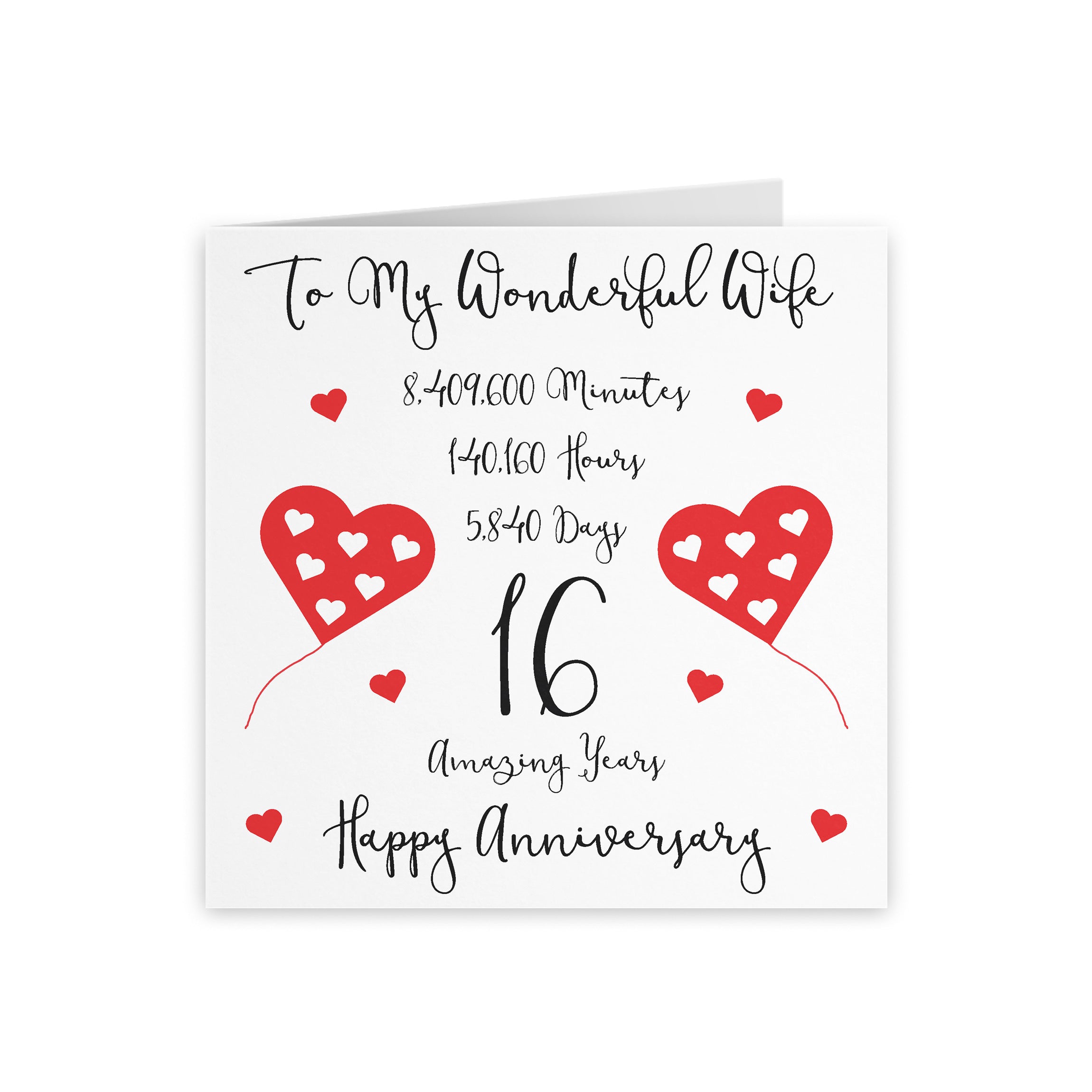 16th Wife Anniversary Card Timeless - Default Title (5056408120678)