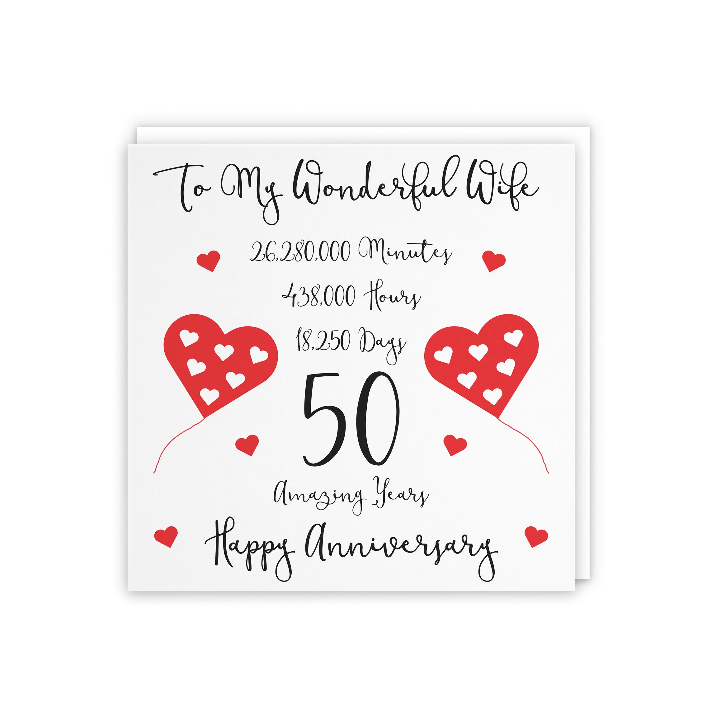 50th Wife Anniversary Card Timeless - Default Title (5056408120814)