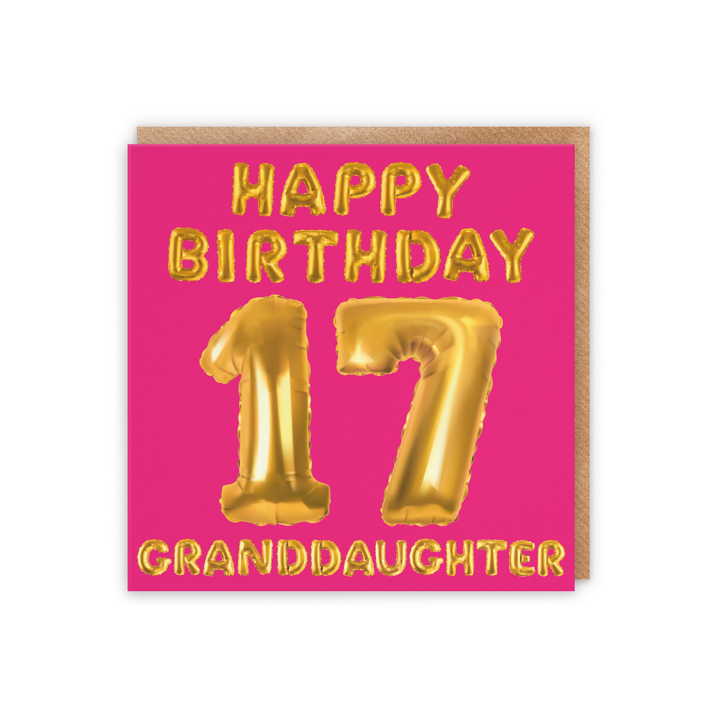17th Granddaughter Birthday Card Balloon - Default Title (5056408125949)