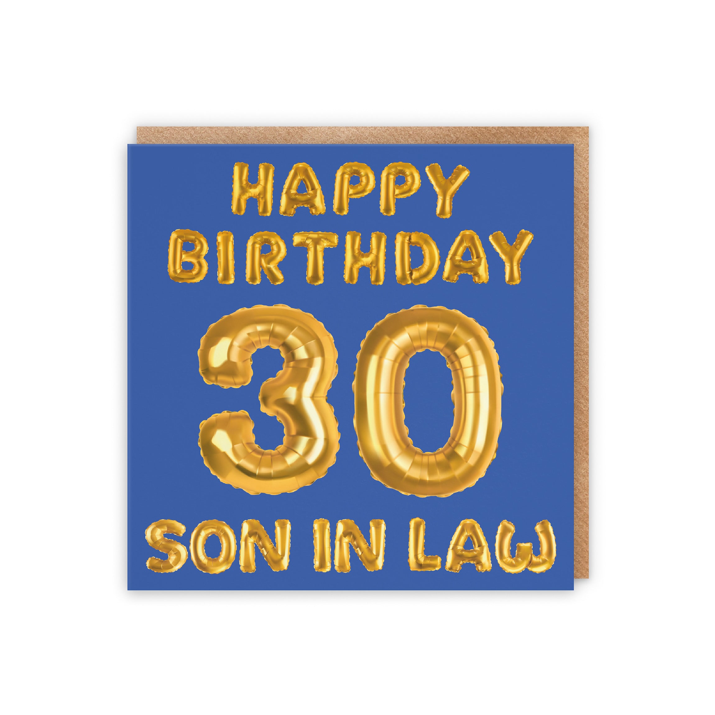 30th Son In Law Birthday Card Balloon - Default Title (5056408126366)