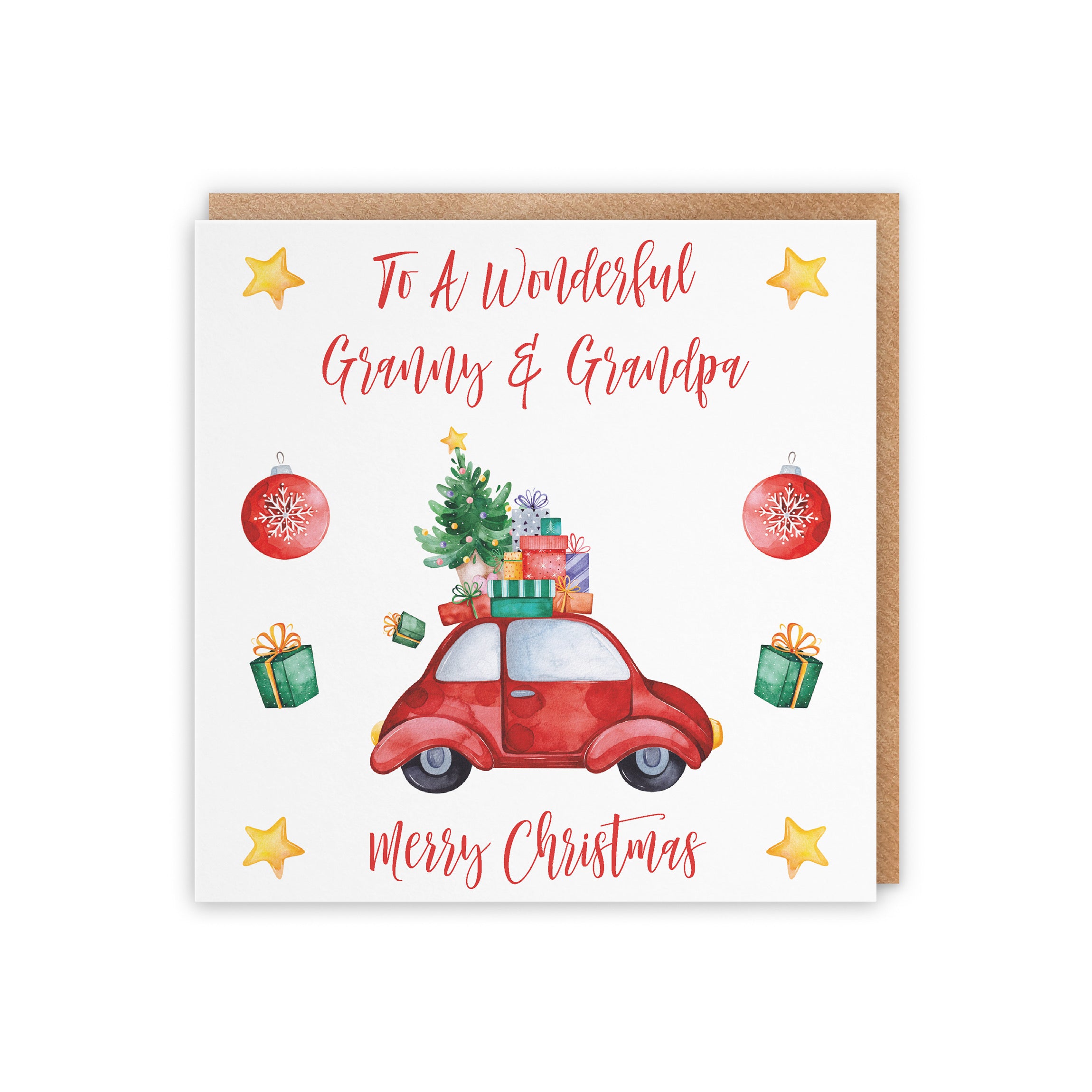 Granny And Grandpa Christmas Holiday Card - Default Title (5056408130172)