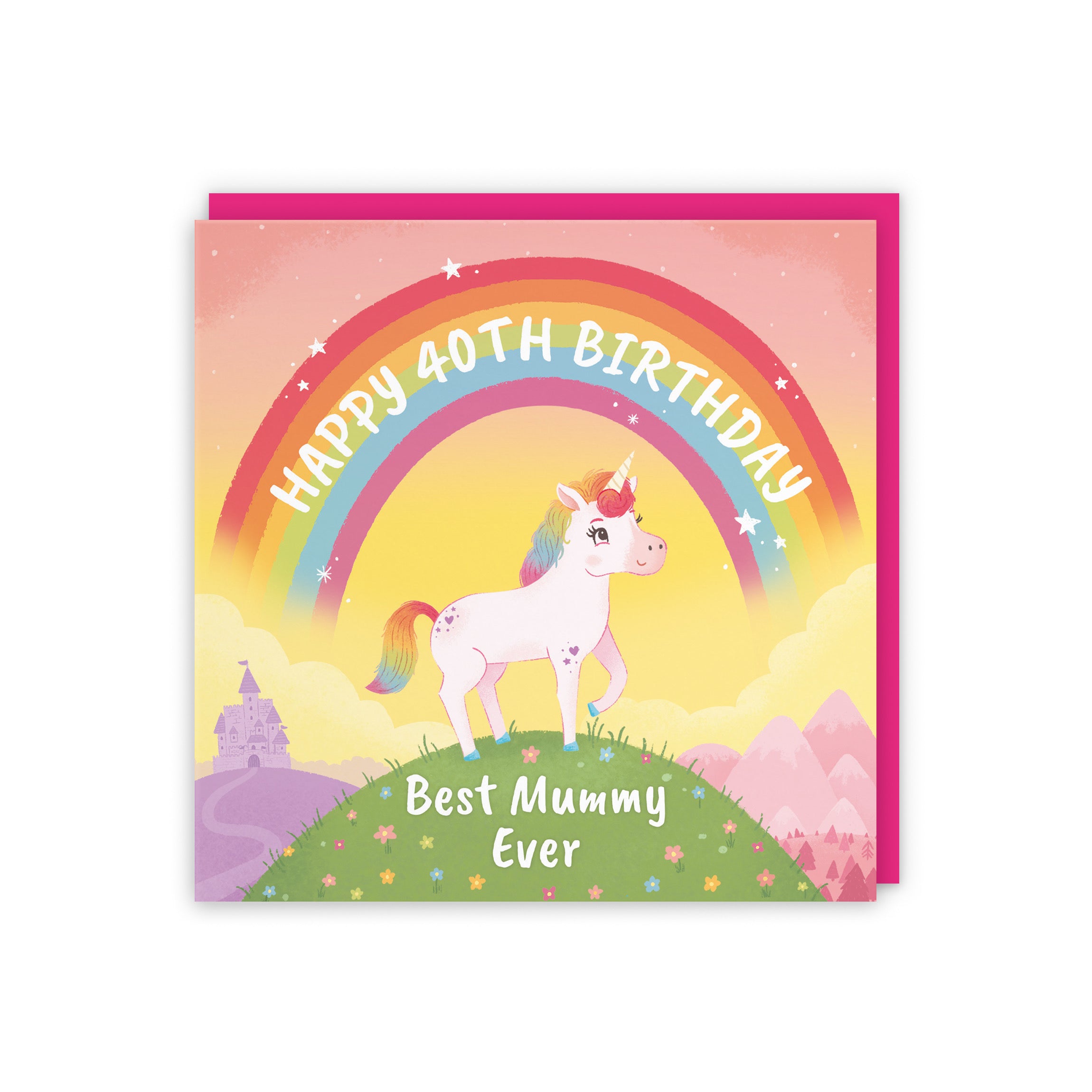 40th Mummy Unicorn Birthday Card Imagination - Default Title (5056408145411)