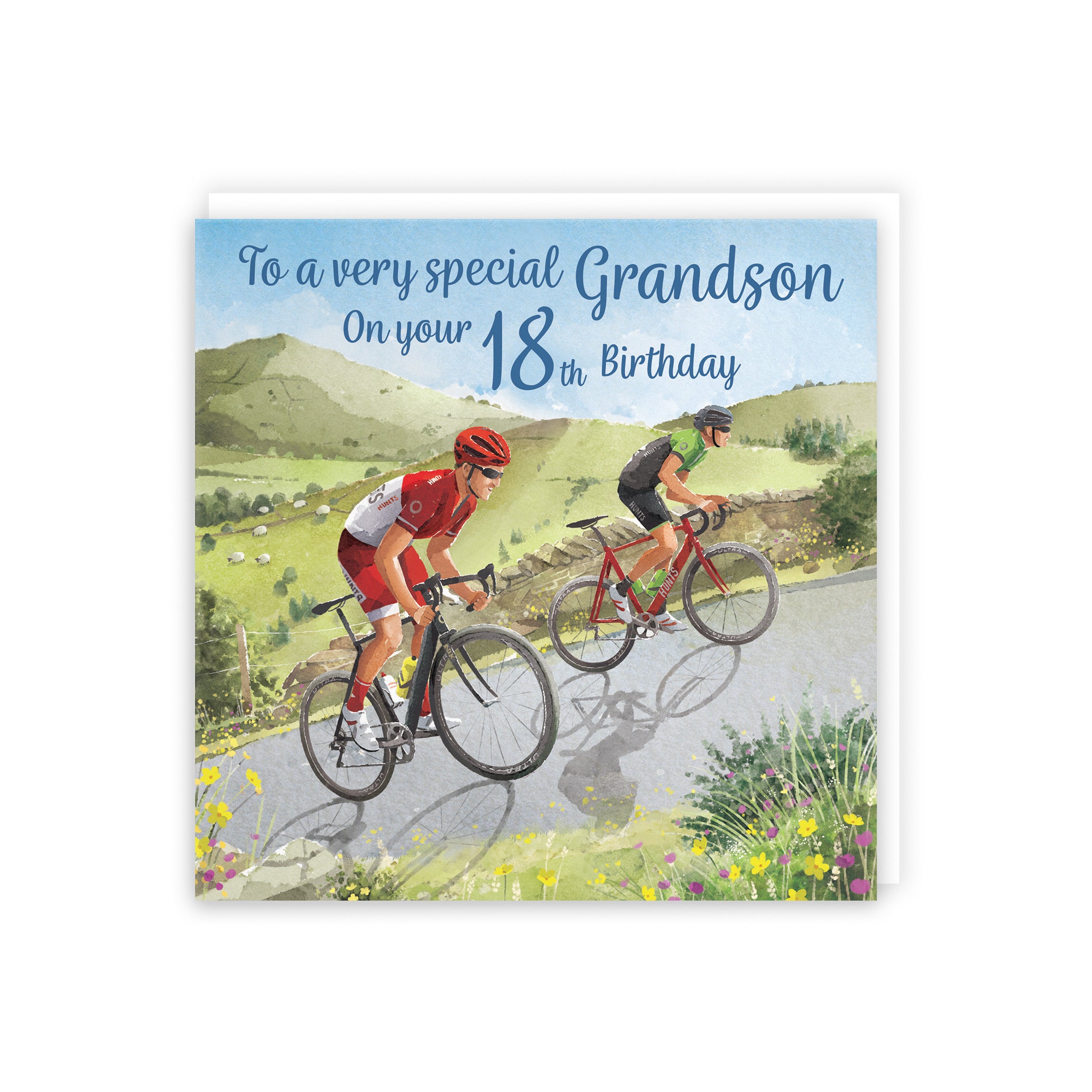 18th Grandson Birthday Card Road Cycling Milo's Gallery - Default Title (5056408158886)