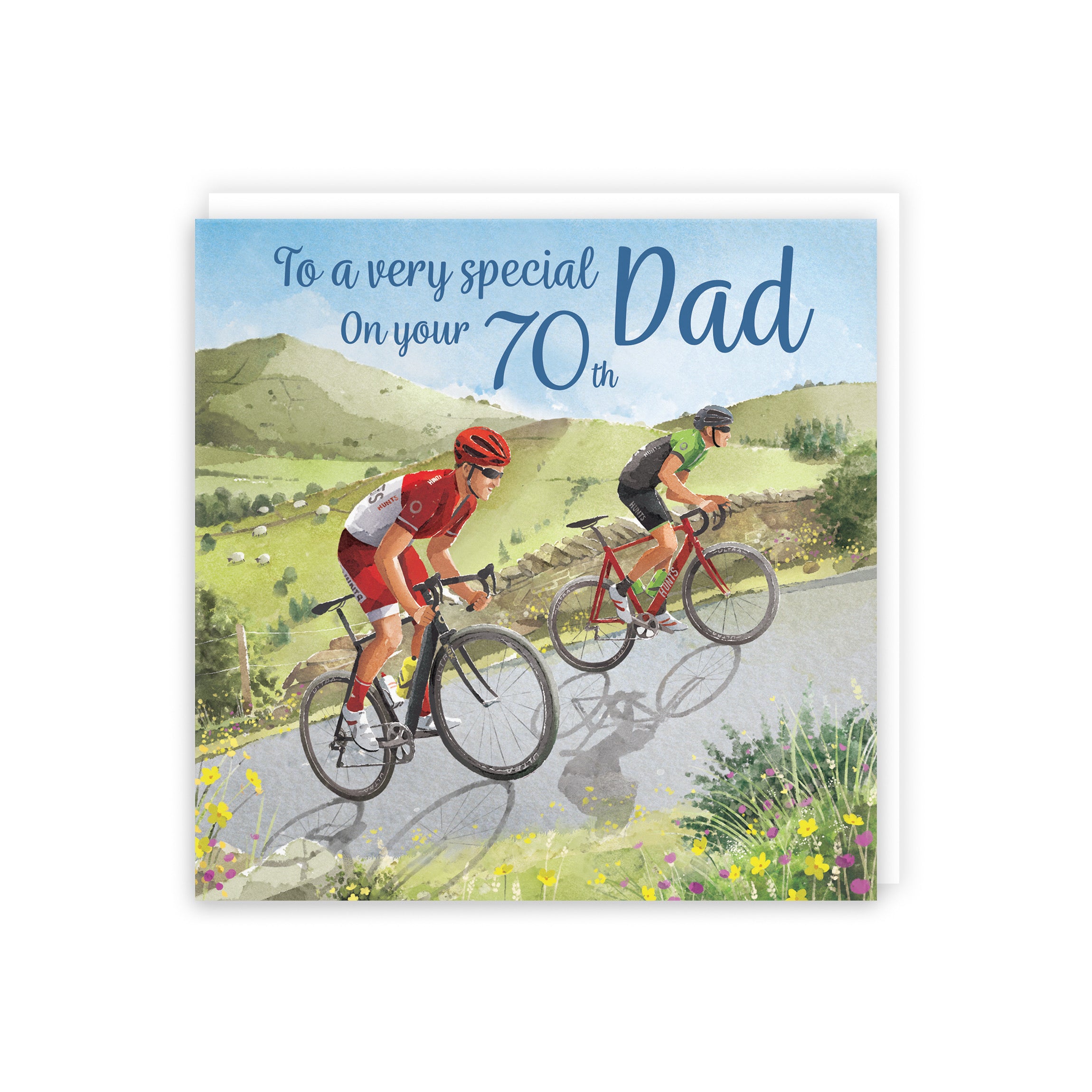 70th Dad Birthday Card Road Cycling Milo's Gallery - Default Title (5056408159104)