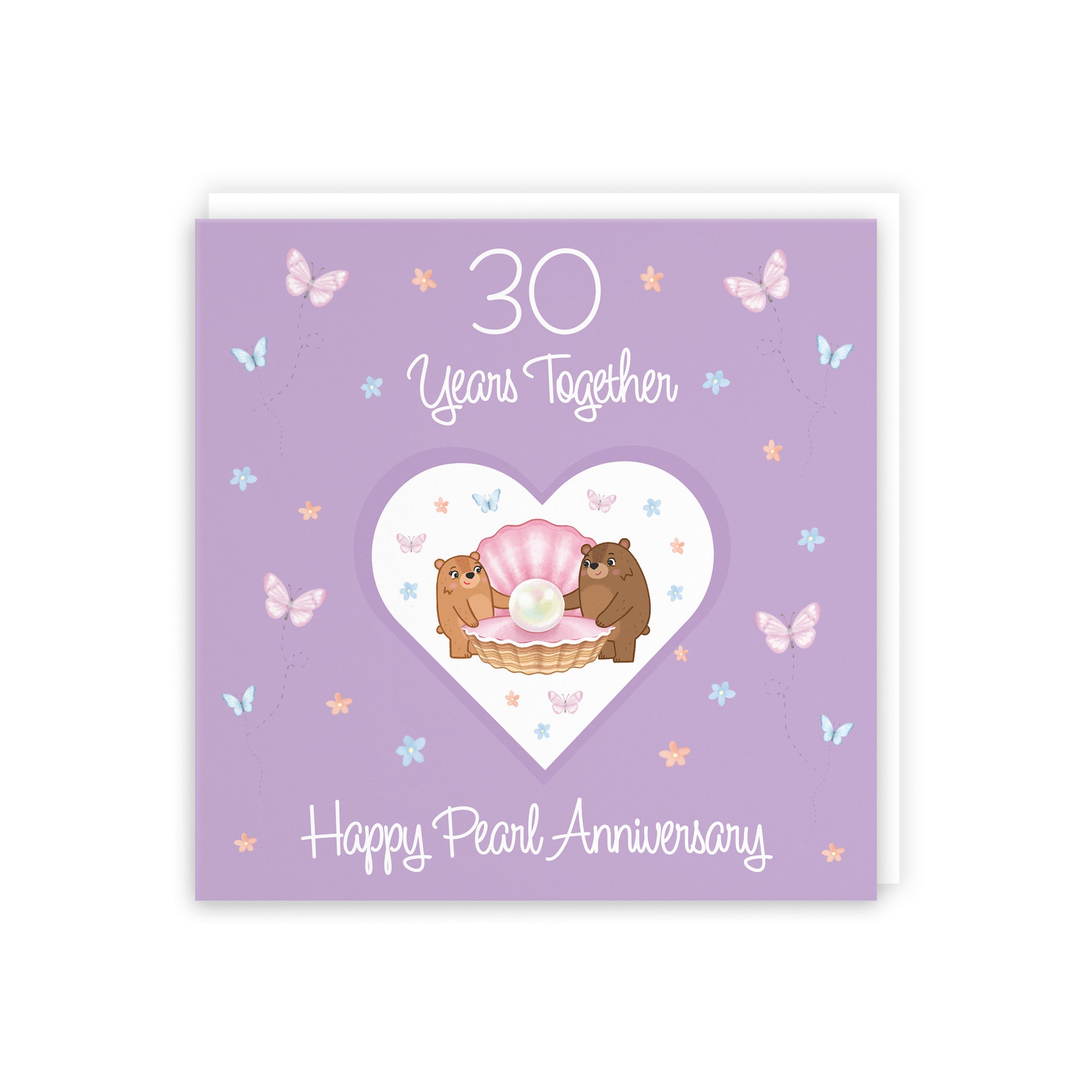 30th Anniversary Card Pearl Romantic Meadows - Default Title (5056408184342)