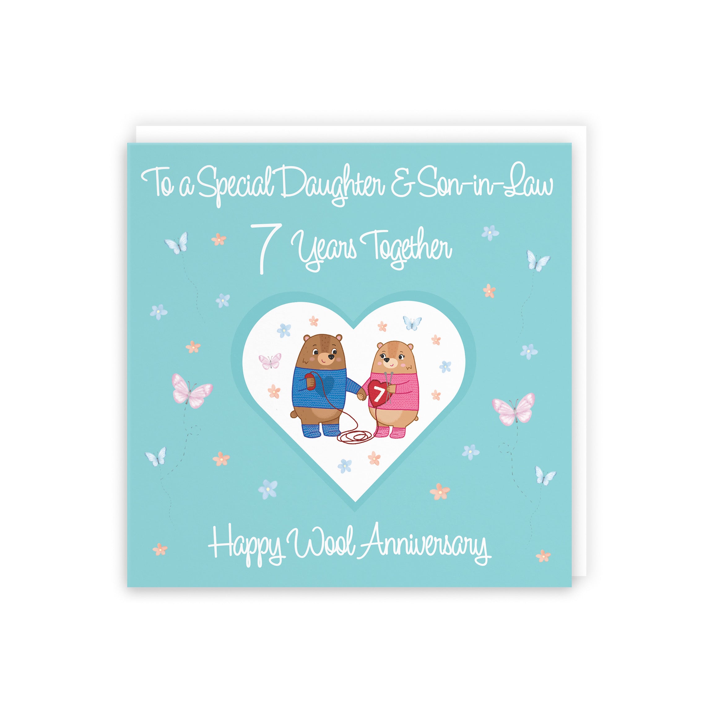 7th Daughter & Son-in-Law Anniversary Card Romantic Meadows - Default Title (5056408185165)