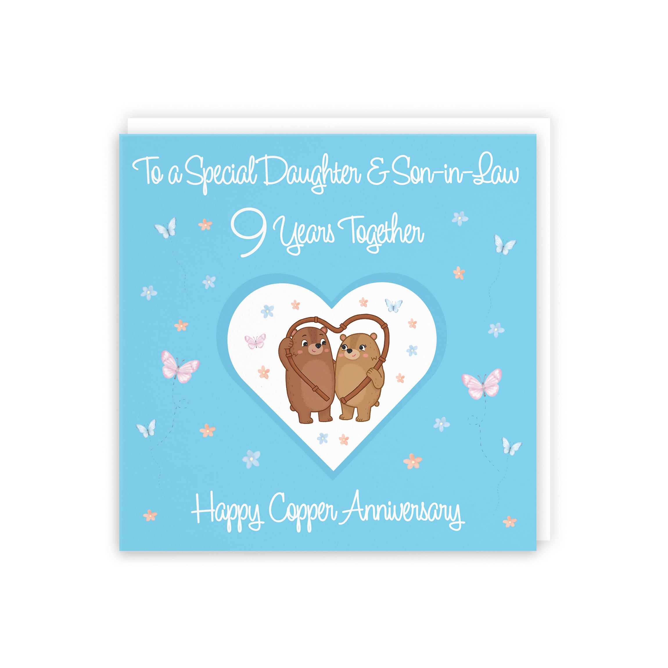 9th Daughter & Son-in-Law Anniversary Card Romantic Meadows - Default Title (5056408185189)
