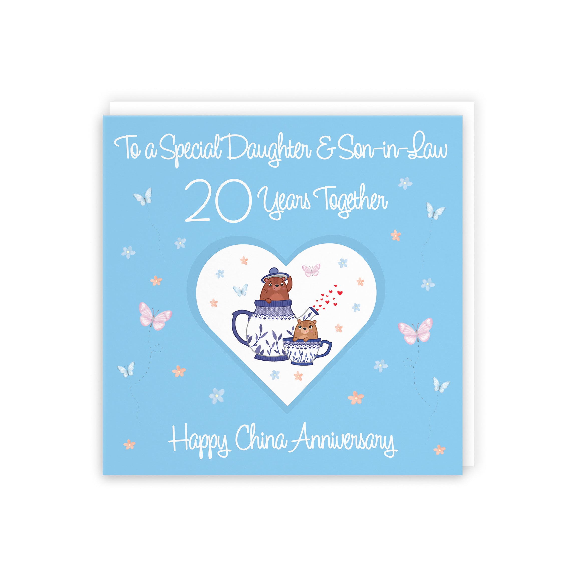20th Daughter & Son-in-Law Anniversary Card Romantic Meadows - Default Title (5056408185257)