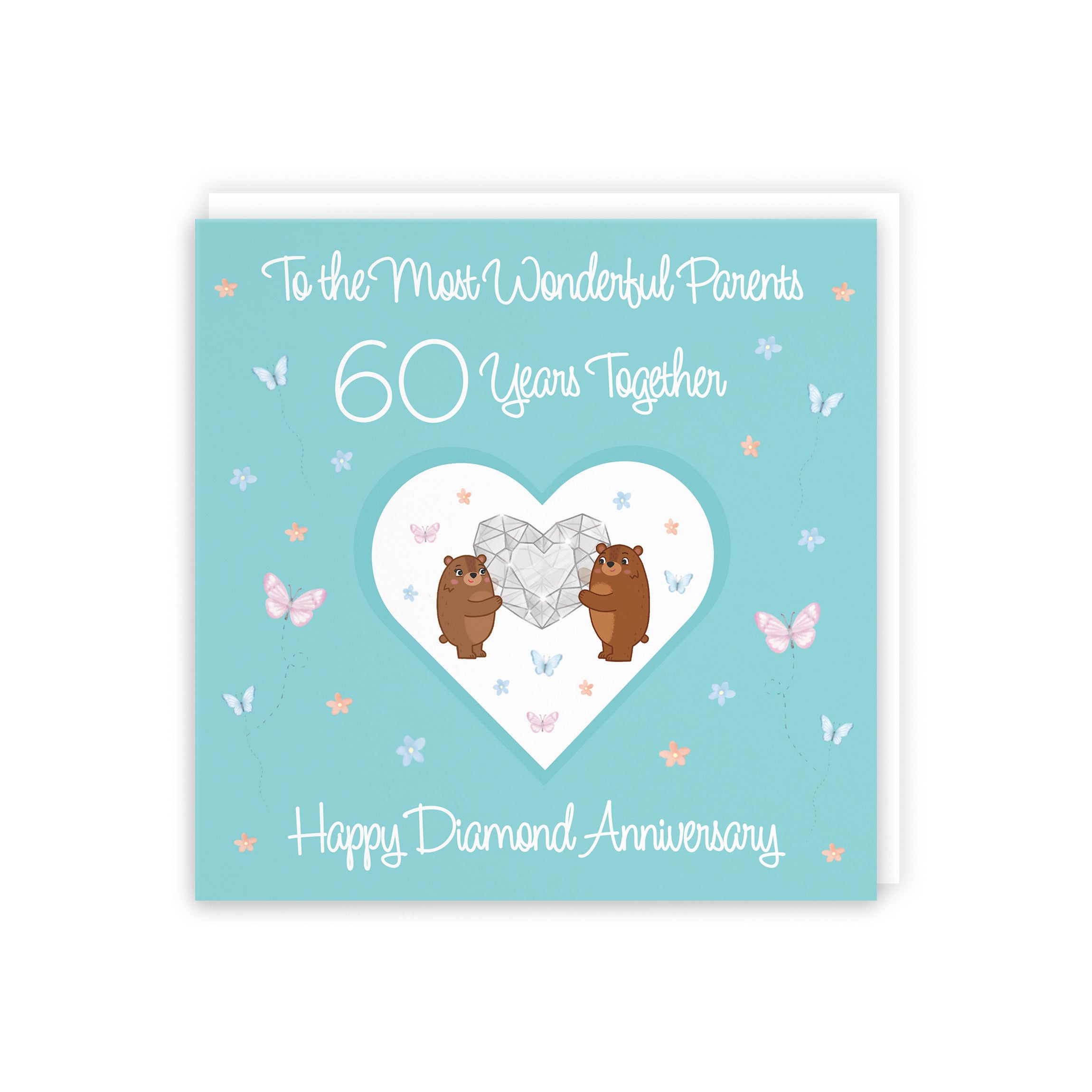 60th Parents Anniversary Card Romantic Meadows - Default Title (5056408185721)