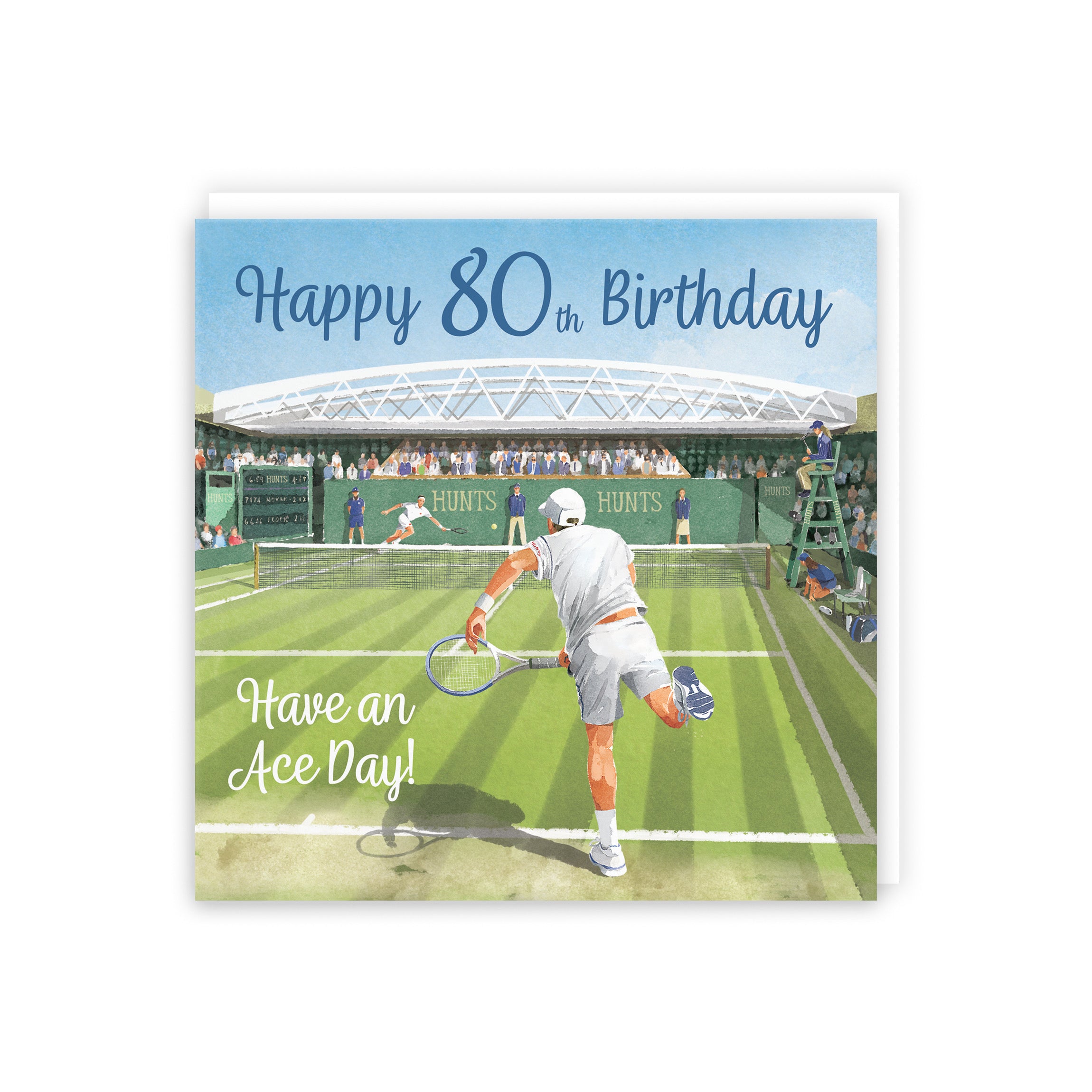 80th Tennis Birthday Card For Him Milo's Gallery - Default Title (5056408189859)