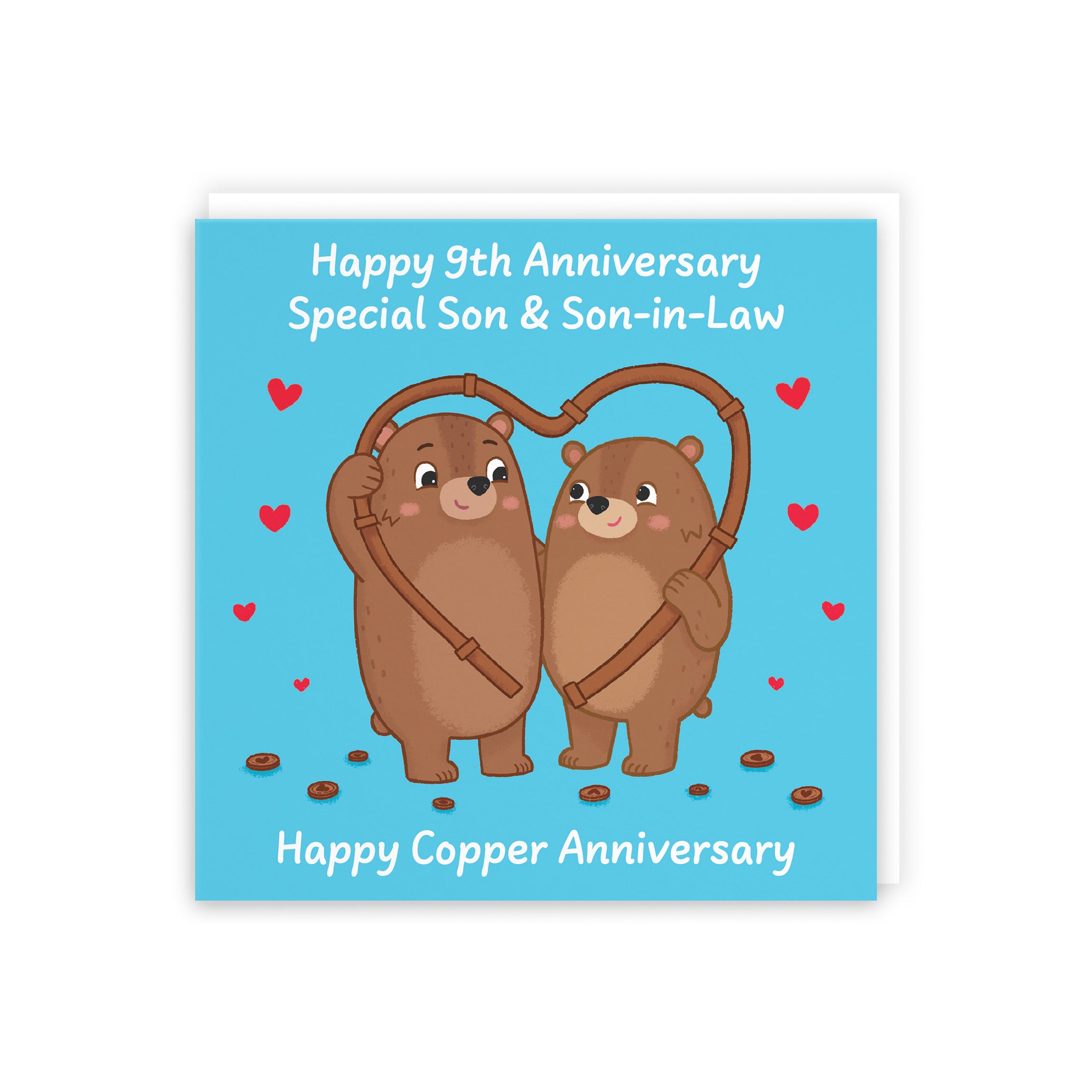 9th Son And Son In Law Anniversary Card Love Story - Default Title (5063396126940)