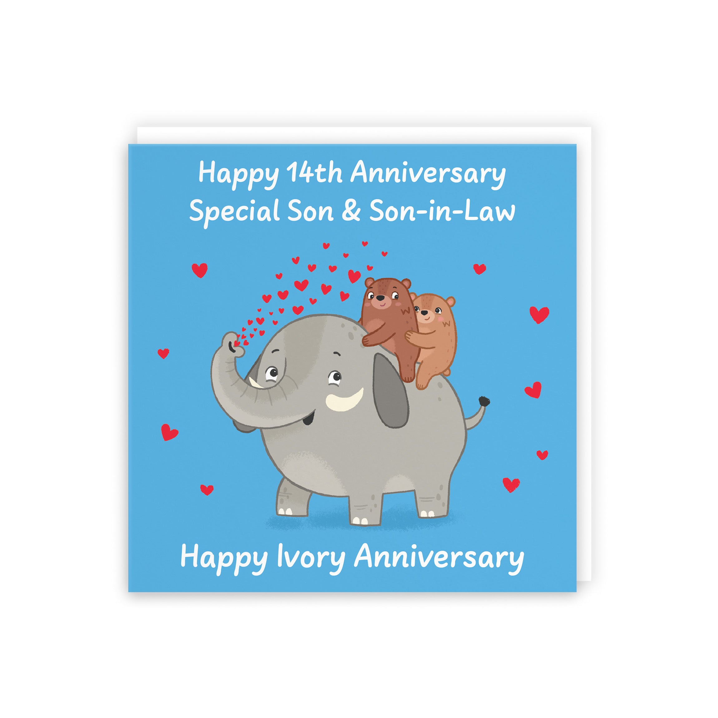 14th Son And Son In Law Anniversary Card Love Story - Default Title (5063396126995)