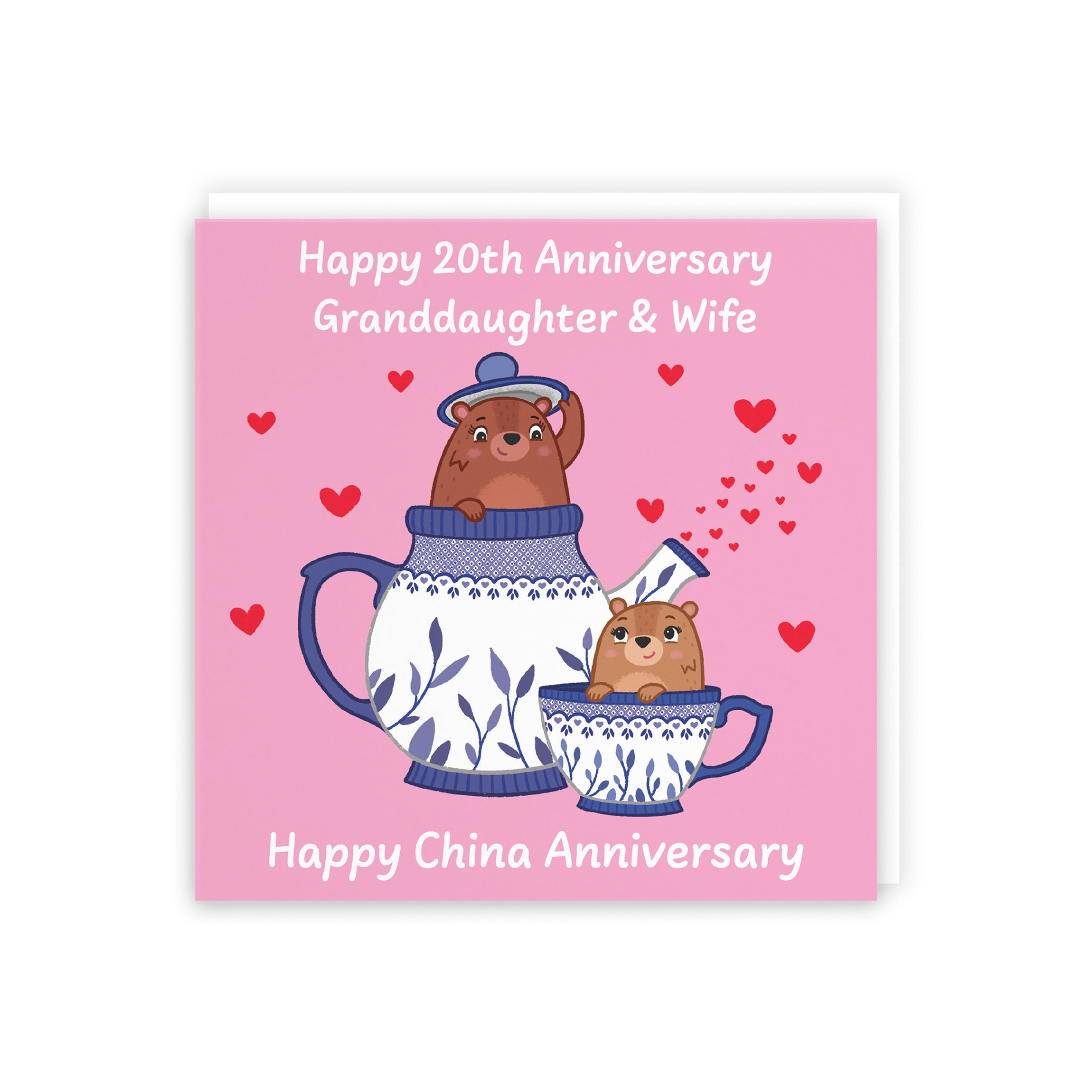 20th Granddaughter And Wife Anniversary Card Love Story - Default Title (5063396128067)