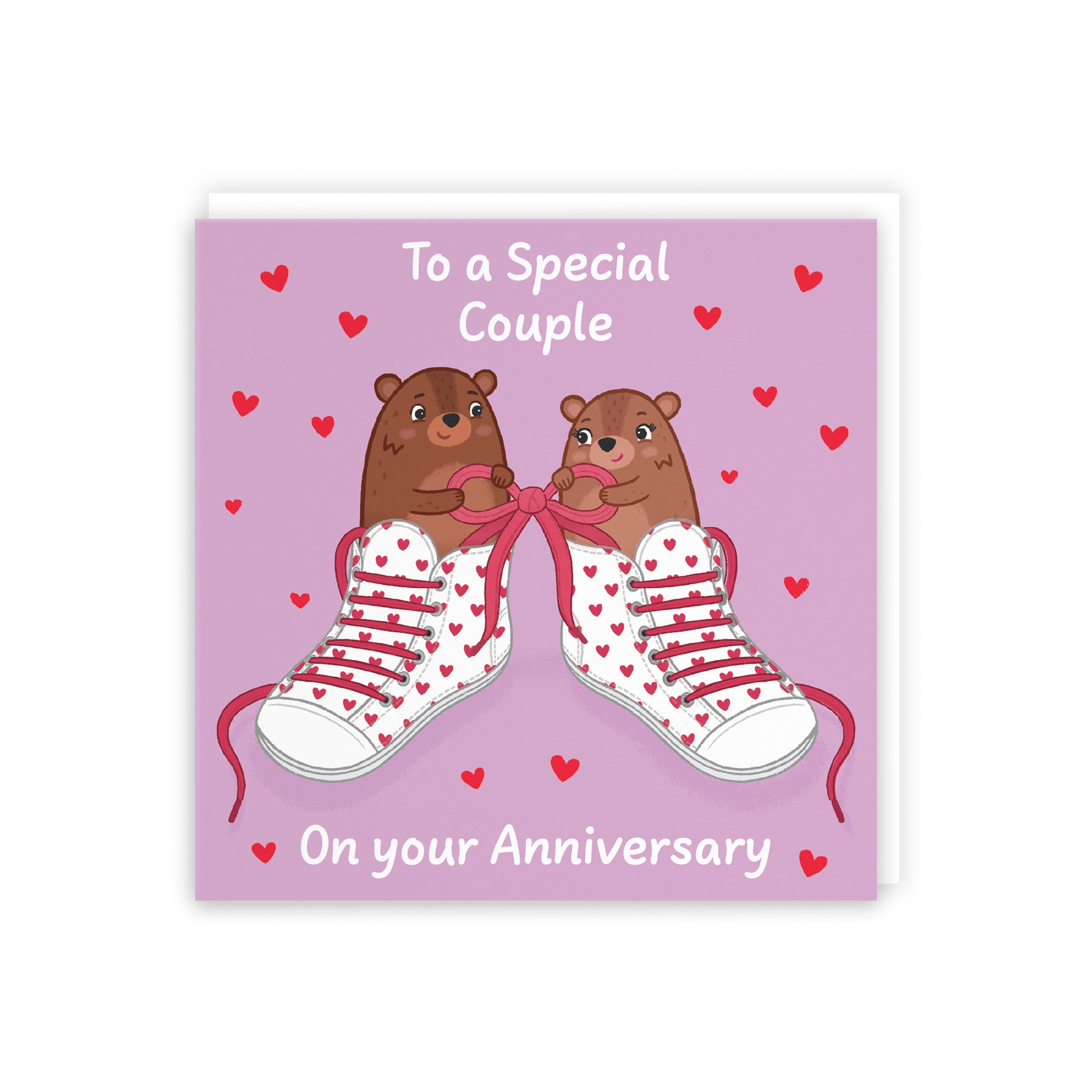Couple Anniversary Card Laces Love Story - Default Title (5063396130053)