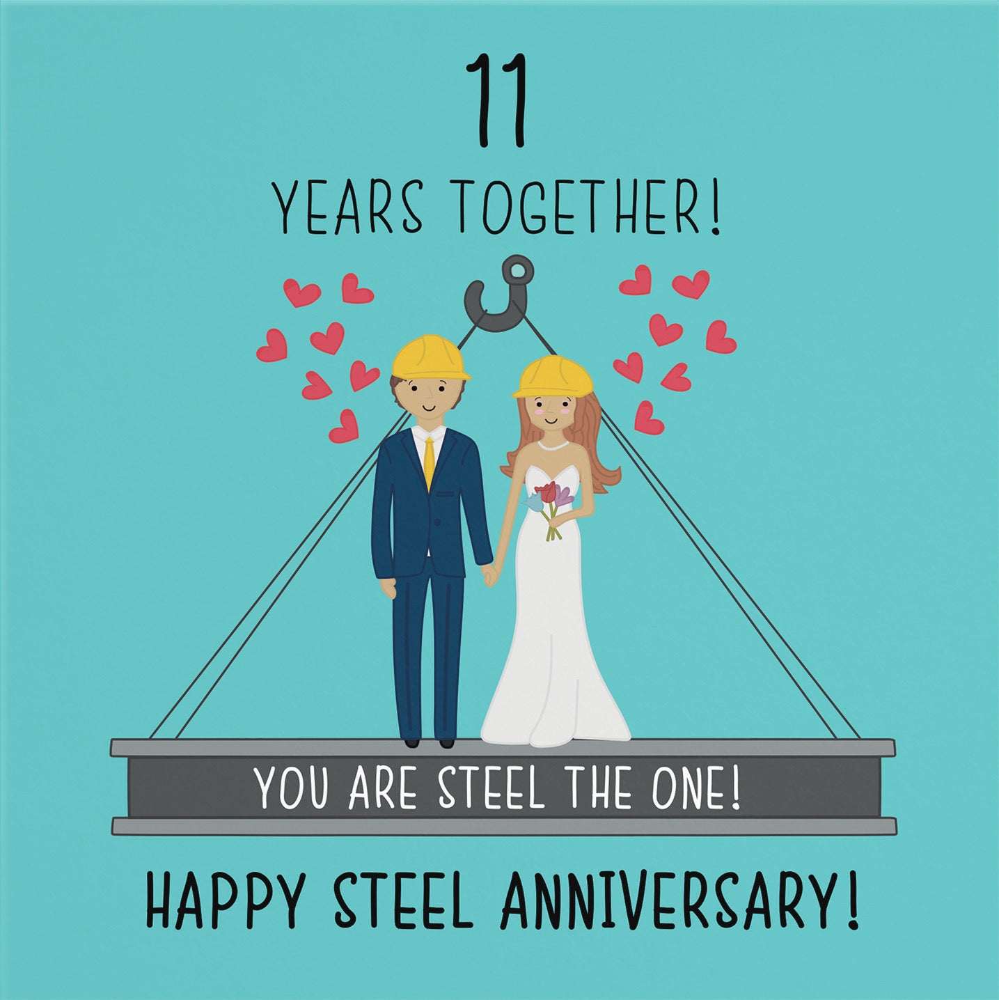11th Steel Anniversary Card Iconic - Default Title (B077HXS8NM)