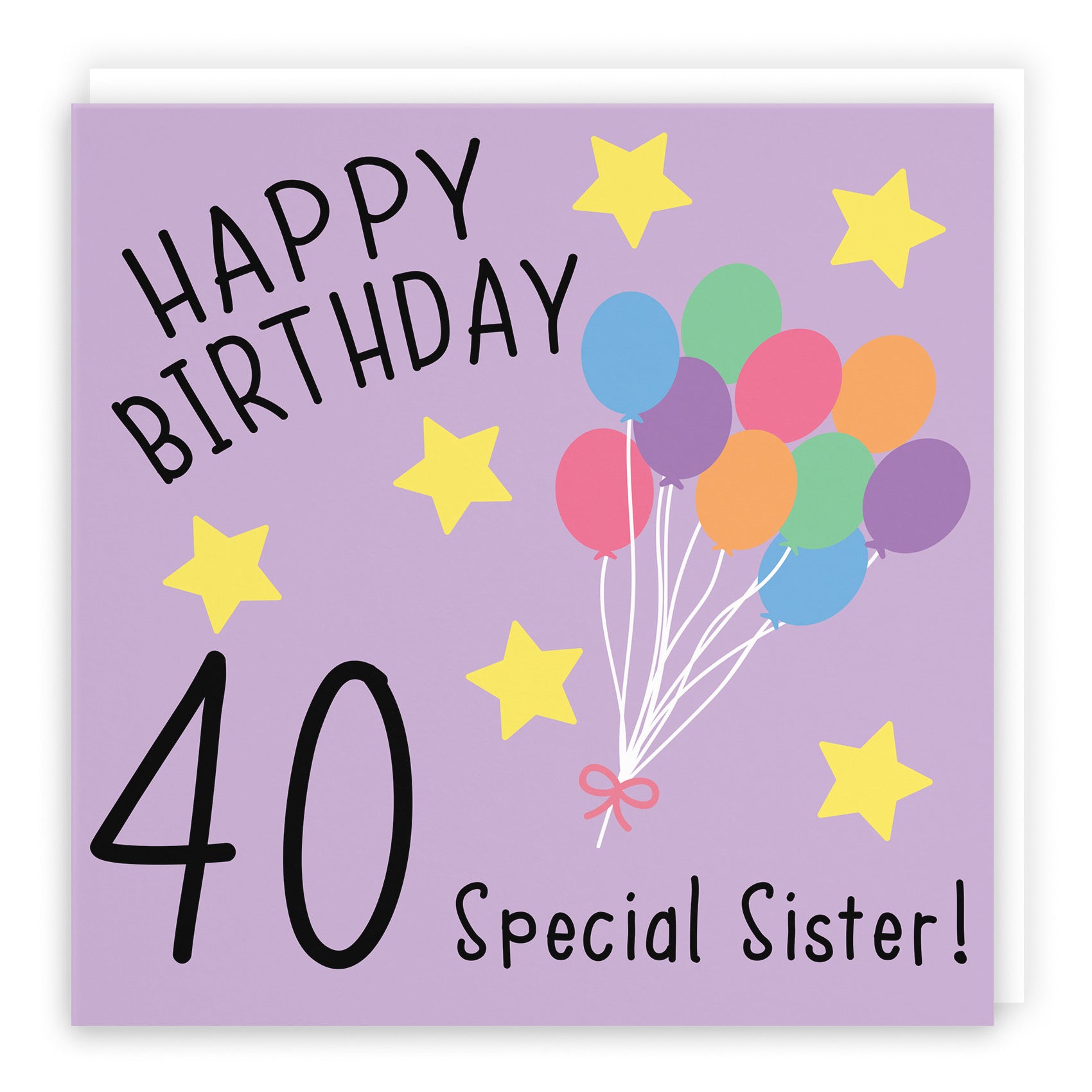 40th Sister Birthday Card Original - Default Title (B07DCY2DXR)