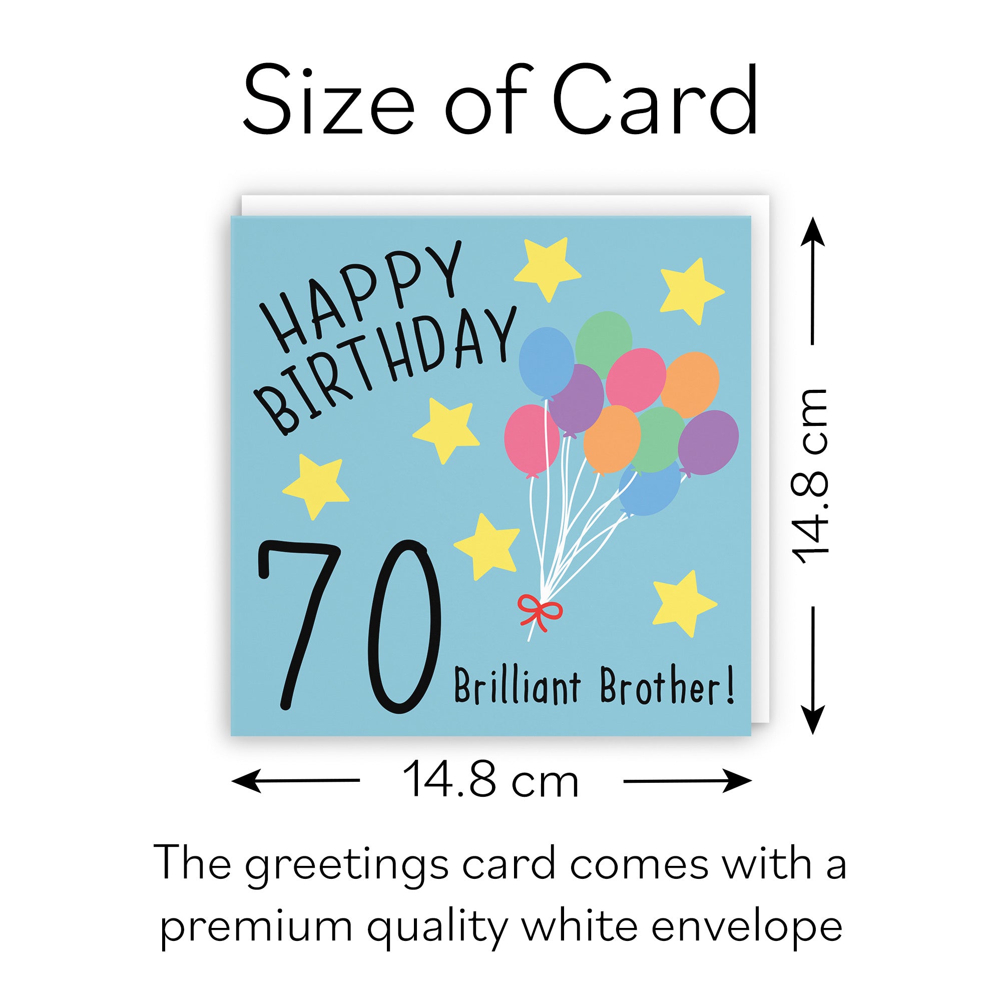 70th Brother Birthday Card Original - Default Title (B07DCZ9HXP)