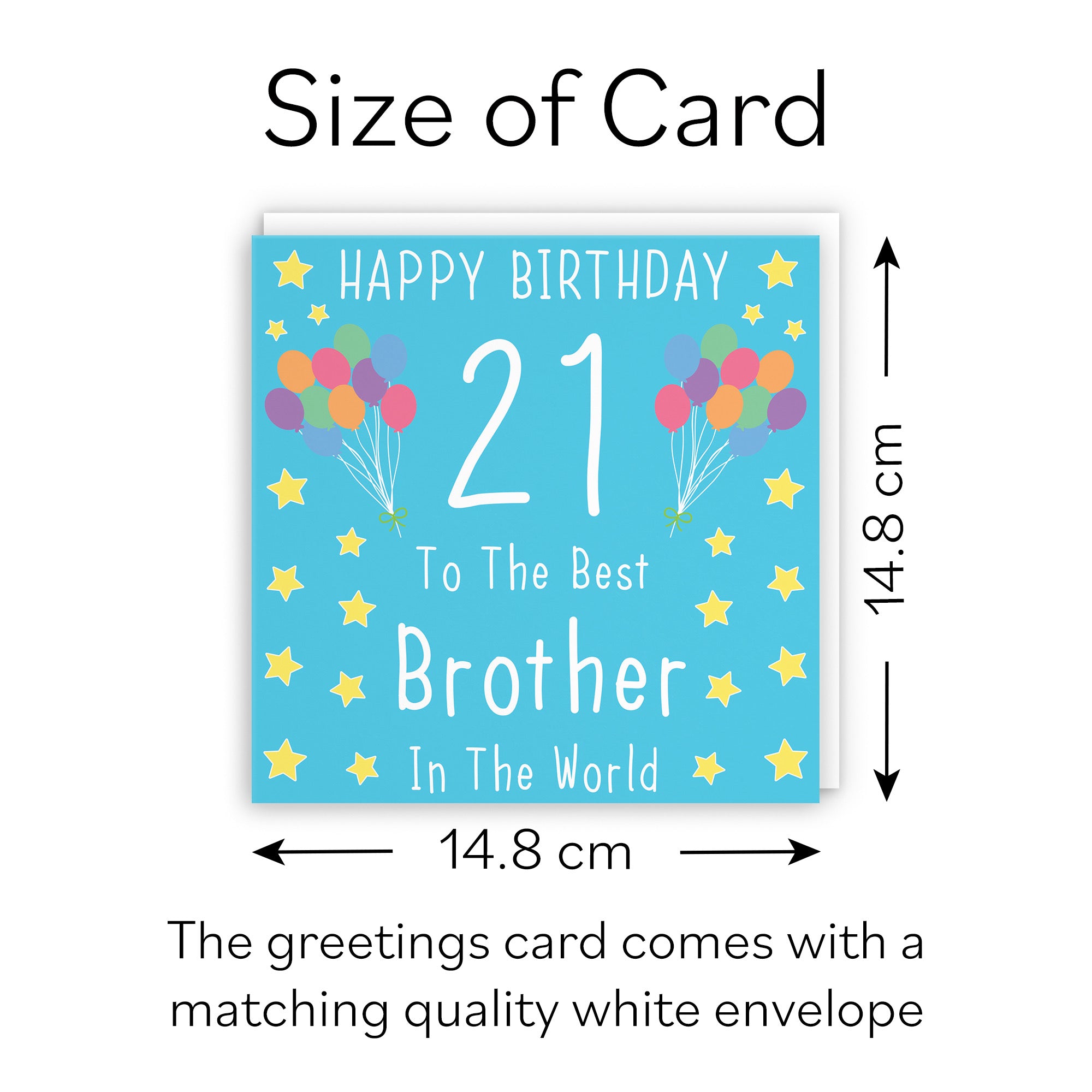 21st Brother Birthday Card Iconic - Default Title (B07RLPR4G9)