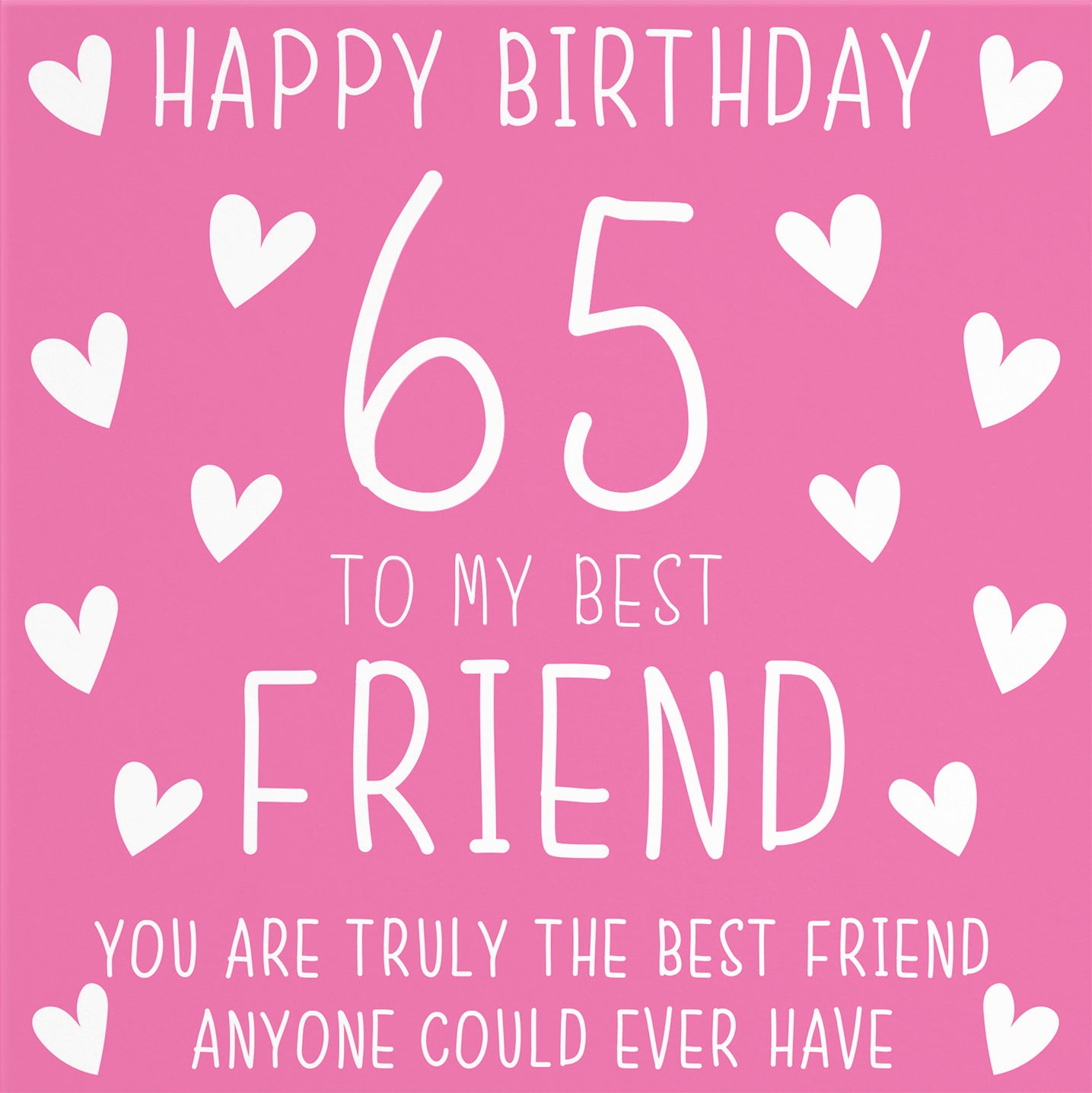 65th Best Friend Birthday Card Iconic - Default Title (B07RPPG75S)