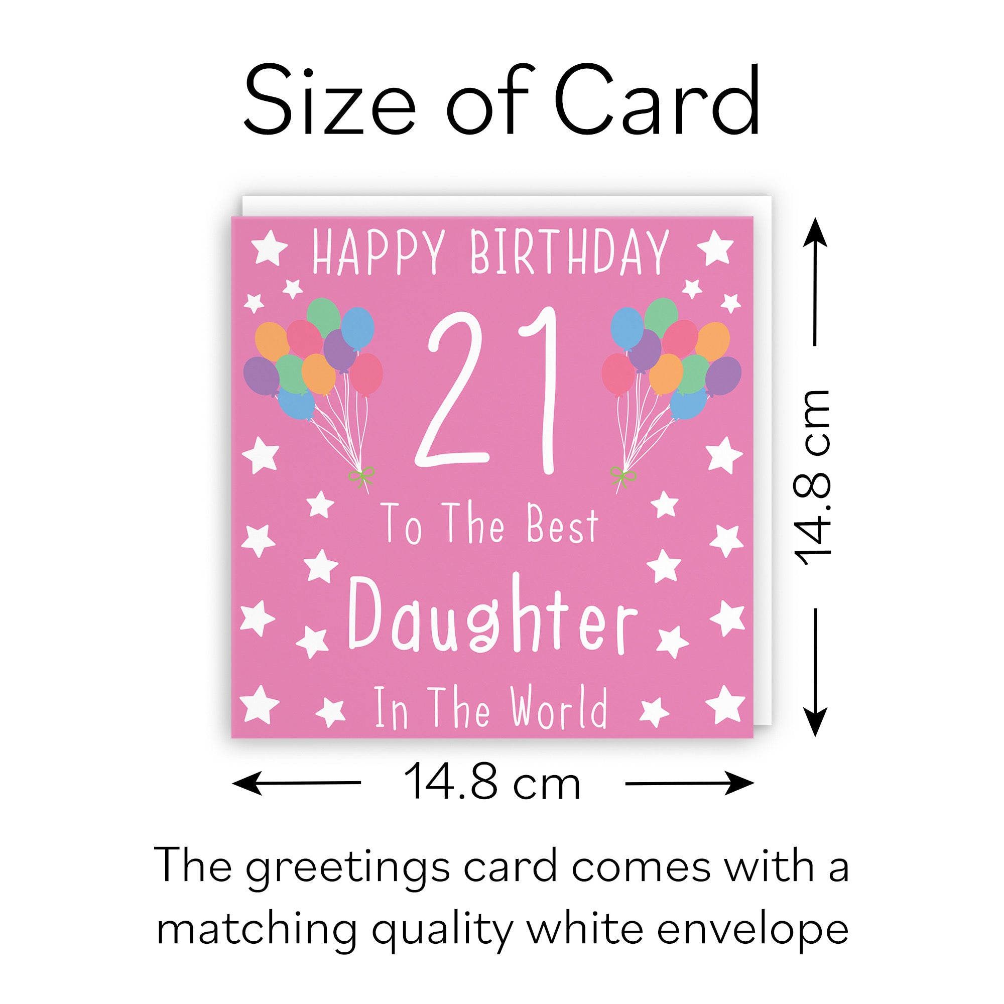 21st Daughter Birthday Card Iconic - Default Title (B07RSNCBBQ)
