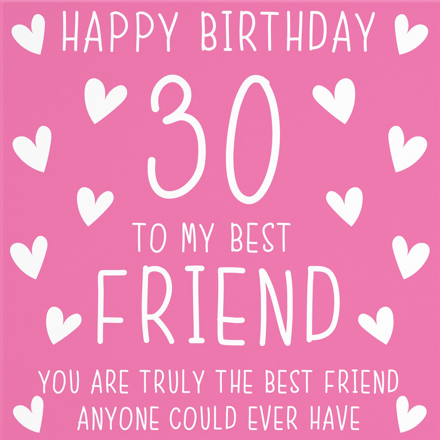 30th Best Friend Birthday Card Iconic - Default Title (B07RTZBDF5)