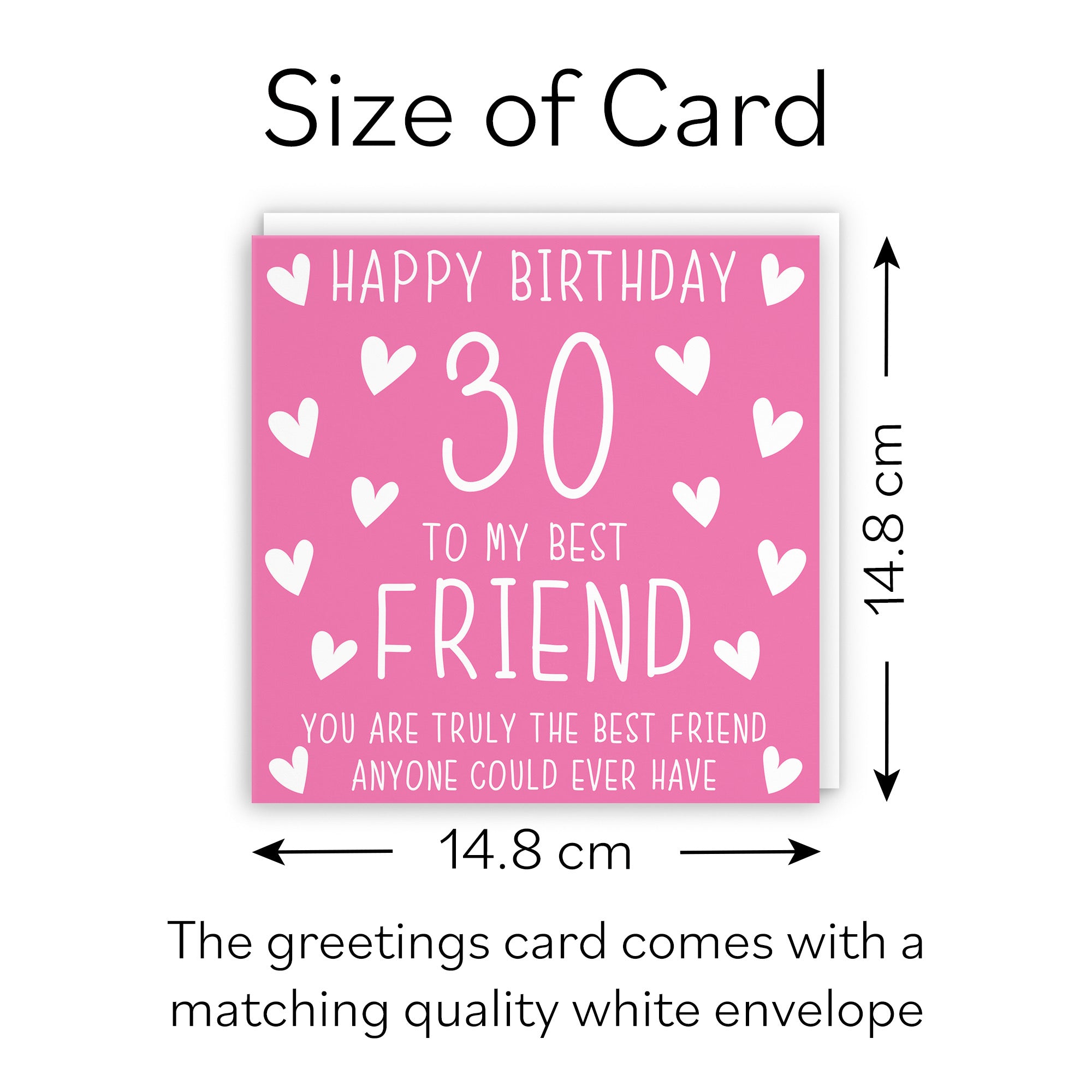 30th Best Friend Birthday Card Iconic - Default Title (B07RTZBDF5)