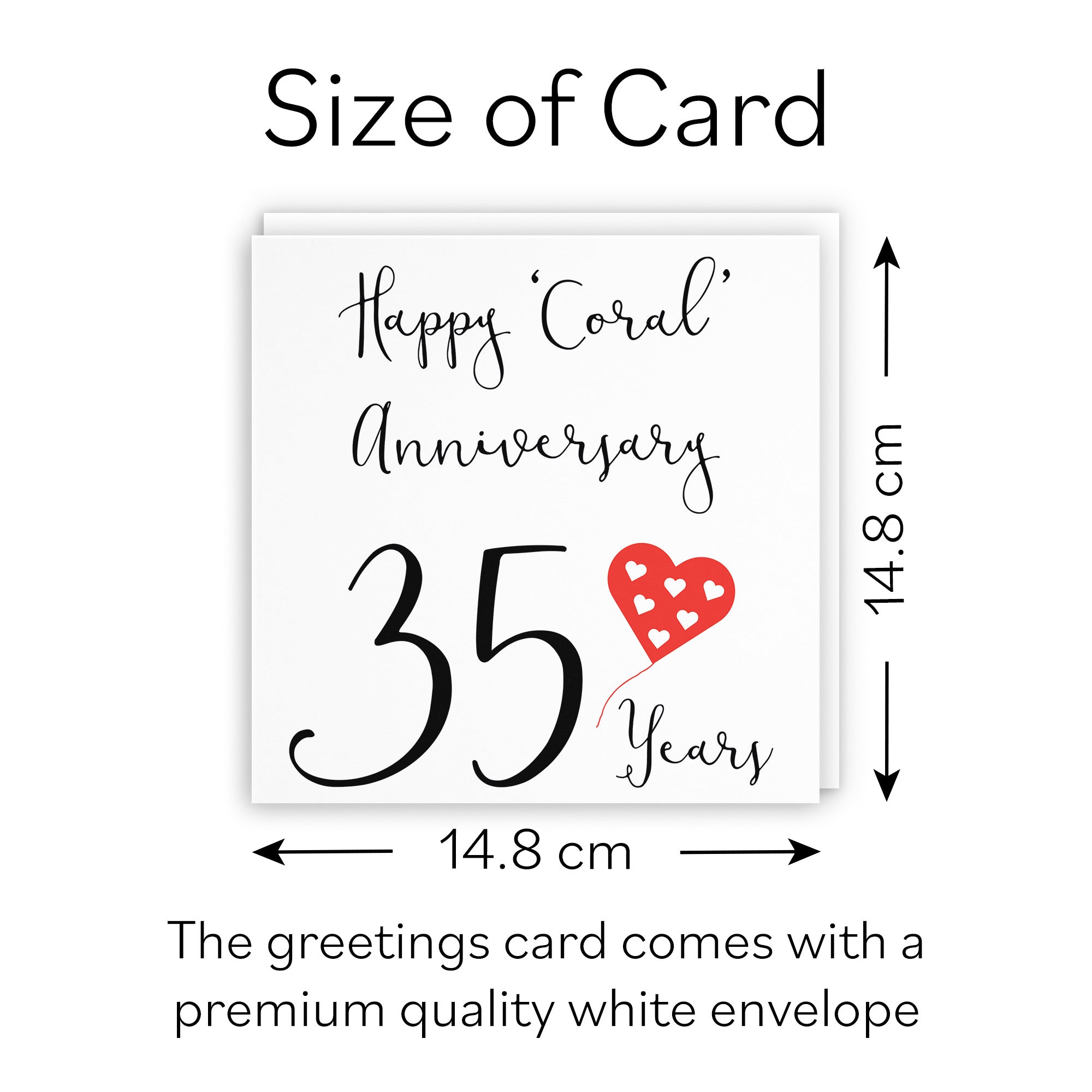 35th Anniversary Card Red Heart - Default Title (B07SZ1SWF7)
