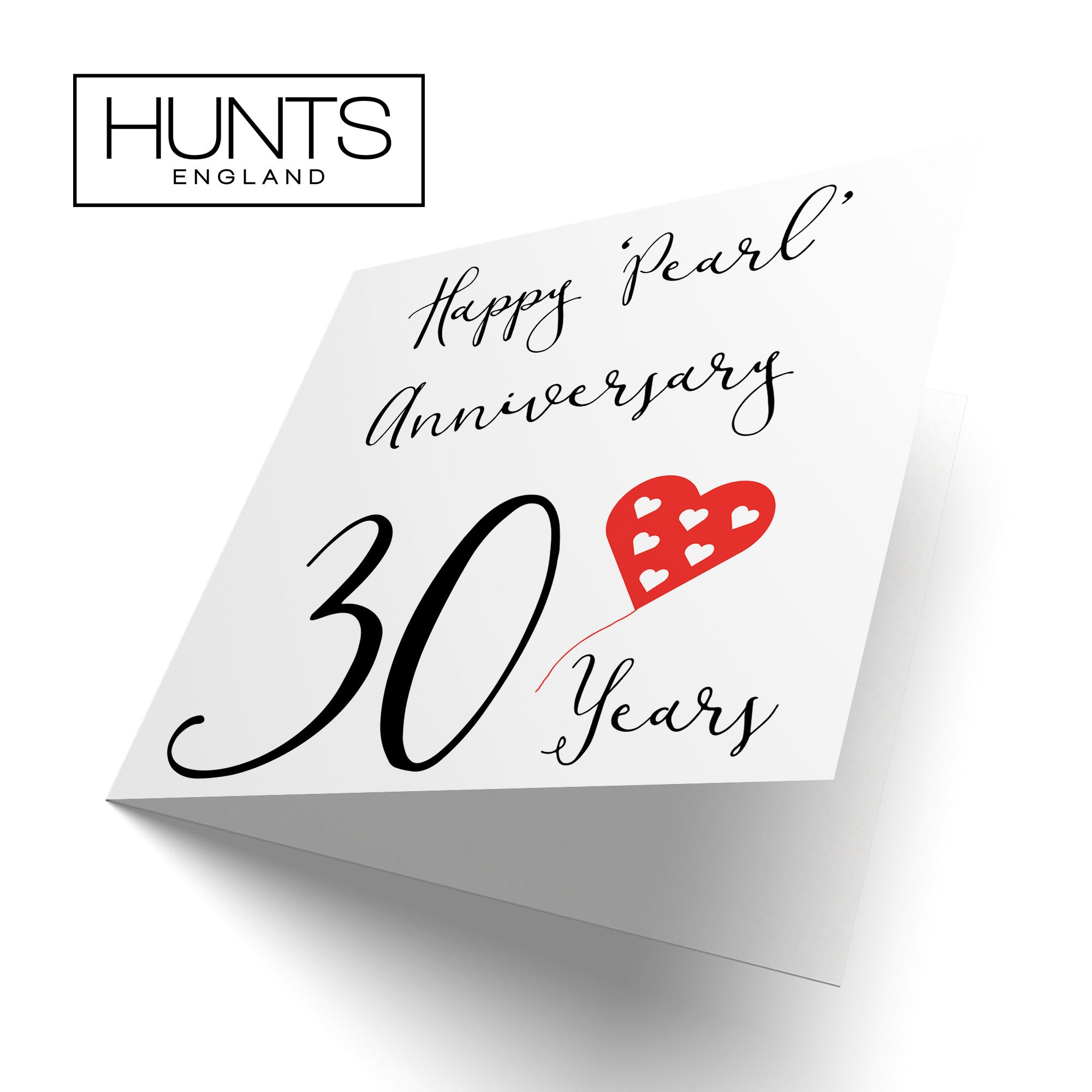 30th Anniversary Card Red Heart - Default Title (B07SZ1ZX1R)
