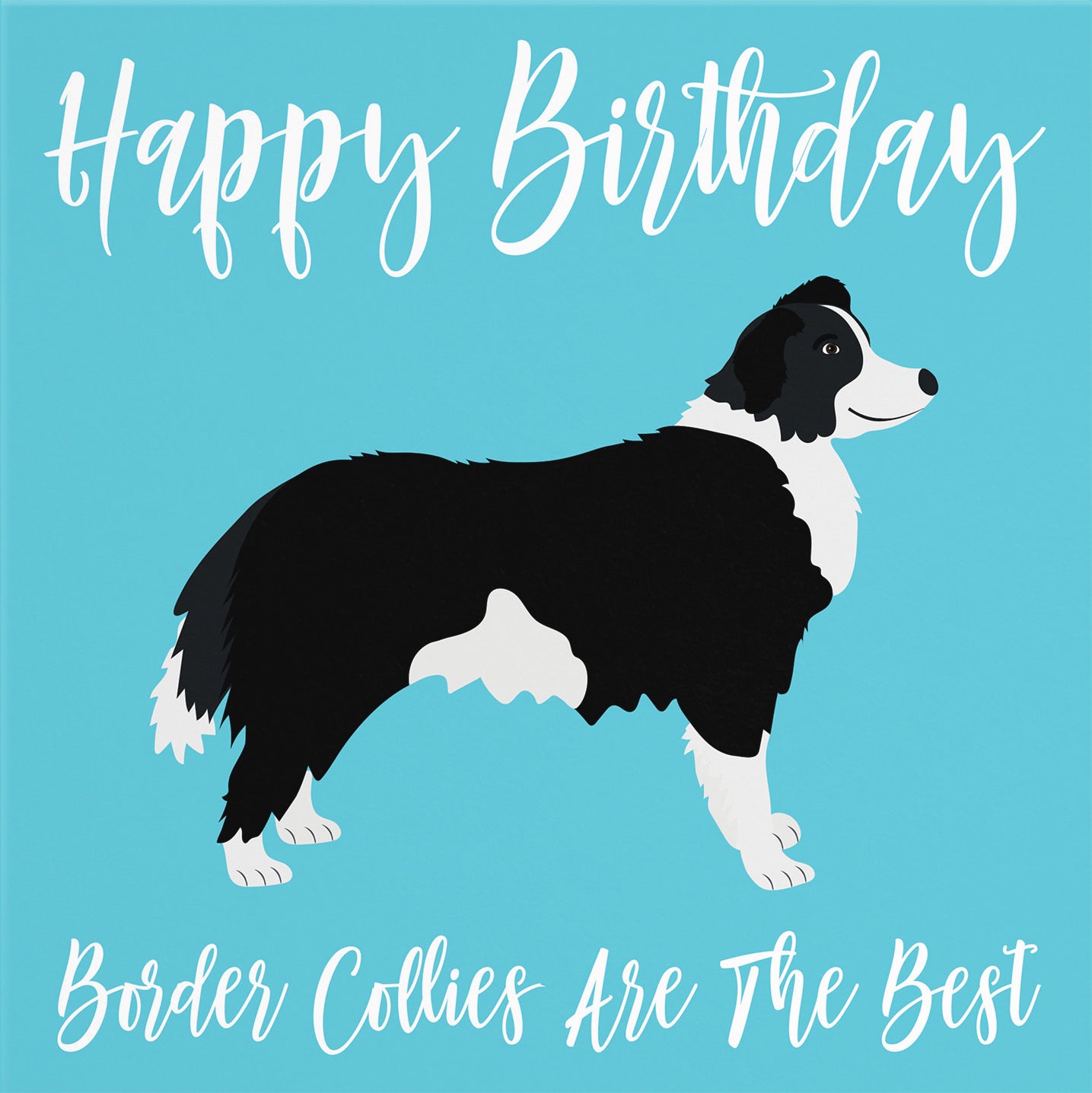 Border Collie Birthday Card Iconic - Default Title (B084NXW867)
