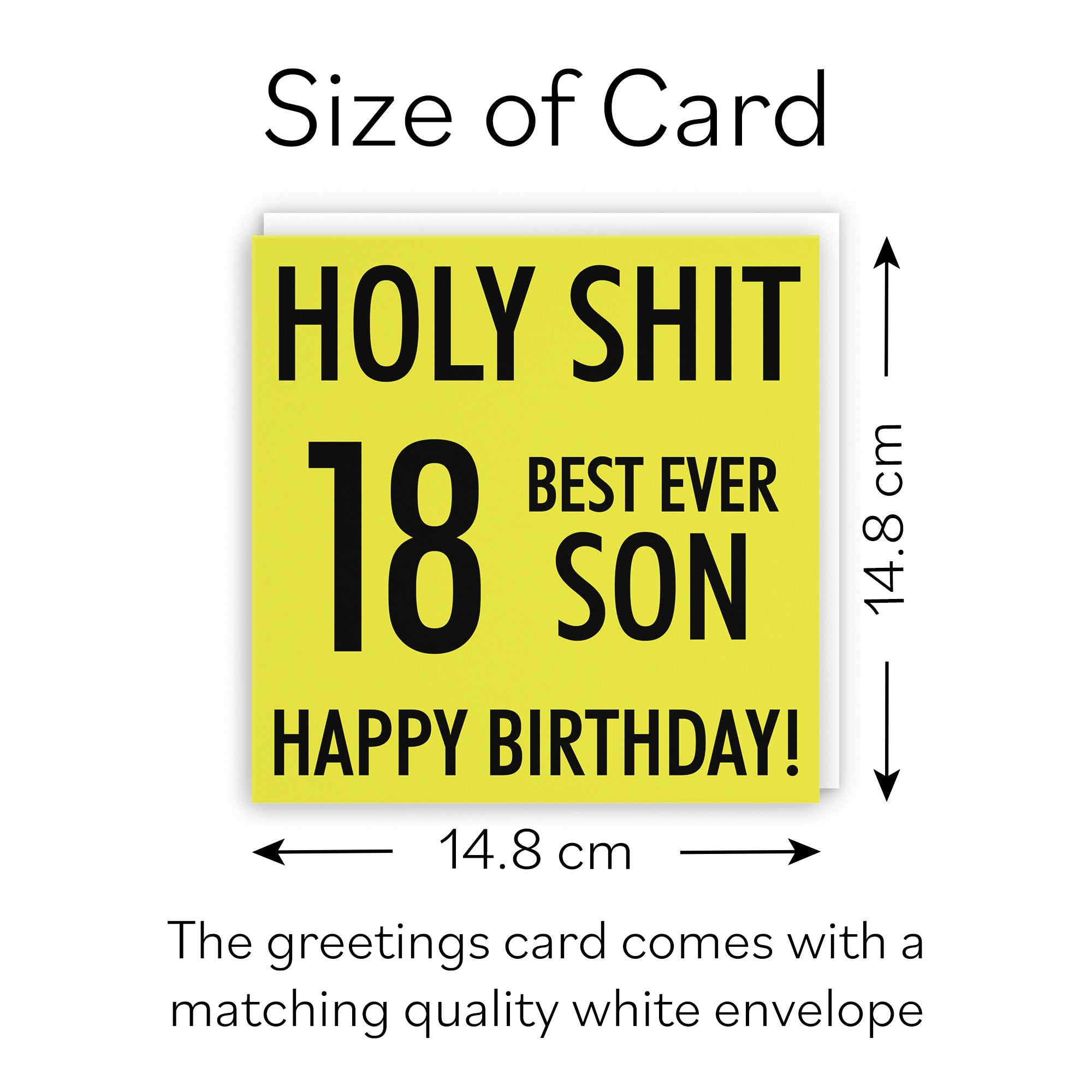 18th Son Birthday Card Holy Shit - Default Title (B086M7VRTX)
