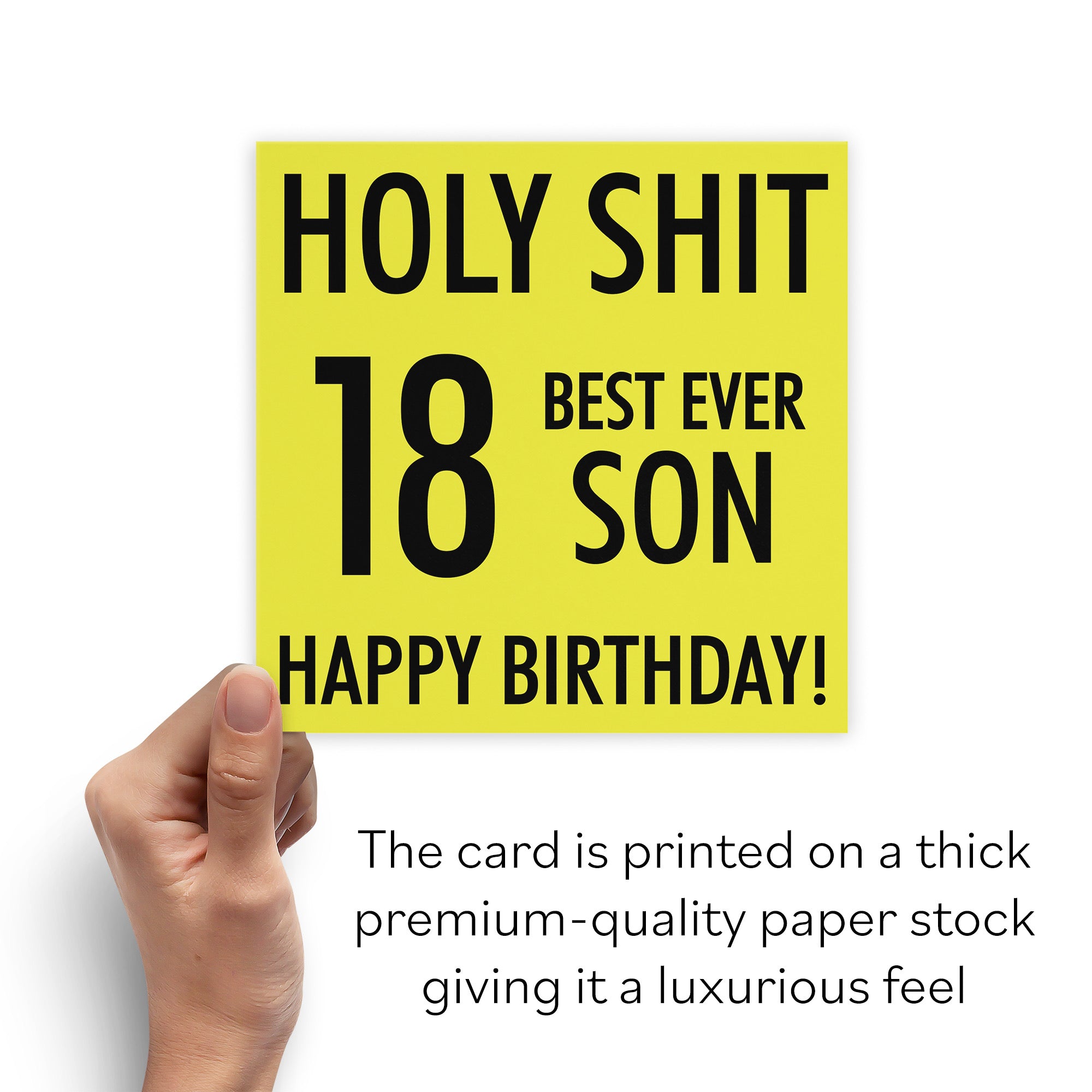 18th Son Birthday Card Holy Shit - Default Title (B086M7VRTX)