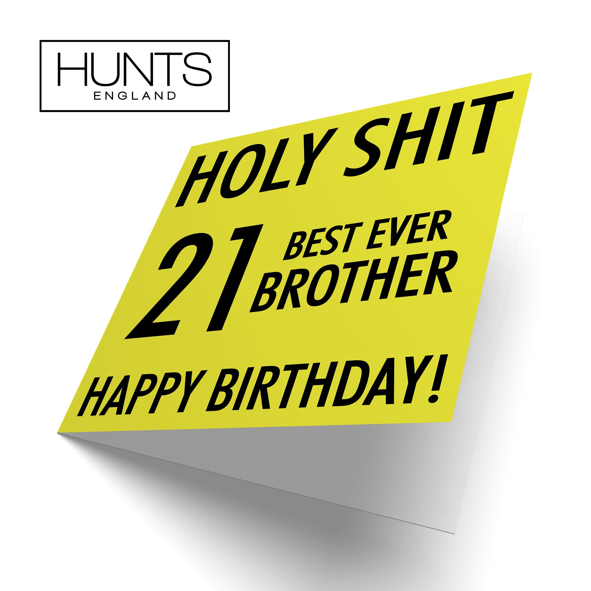 21st Brother Birthday Card Holy Shit - Default Title (B086MM9TV5)