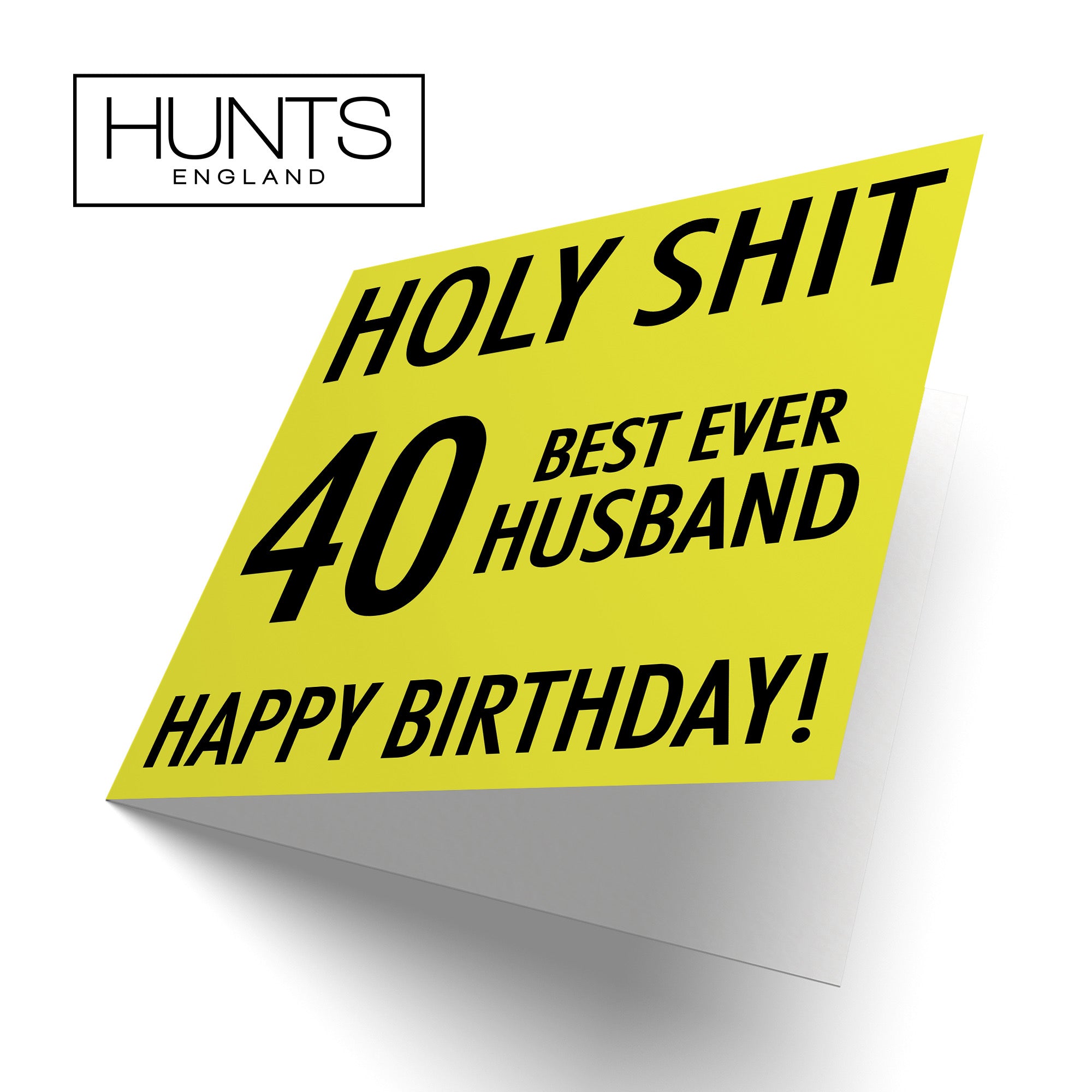 40th Husband Birthday Card Holy Shit - Default Title (B086MZ4VFC)