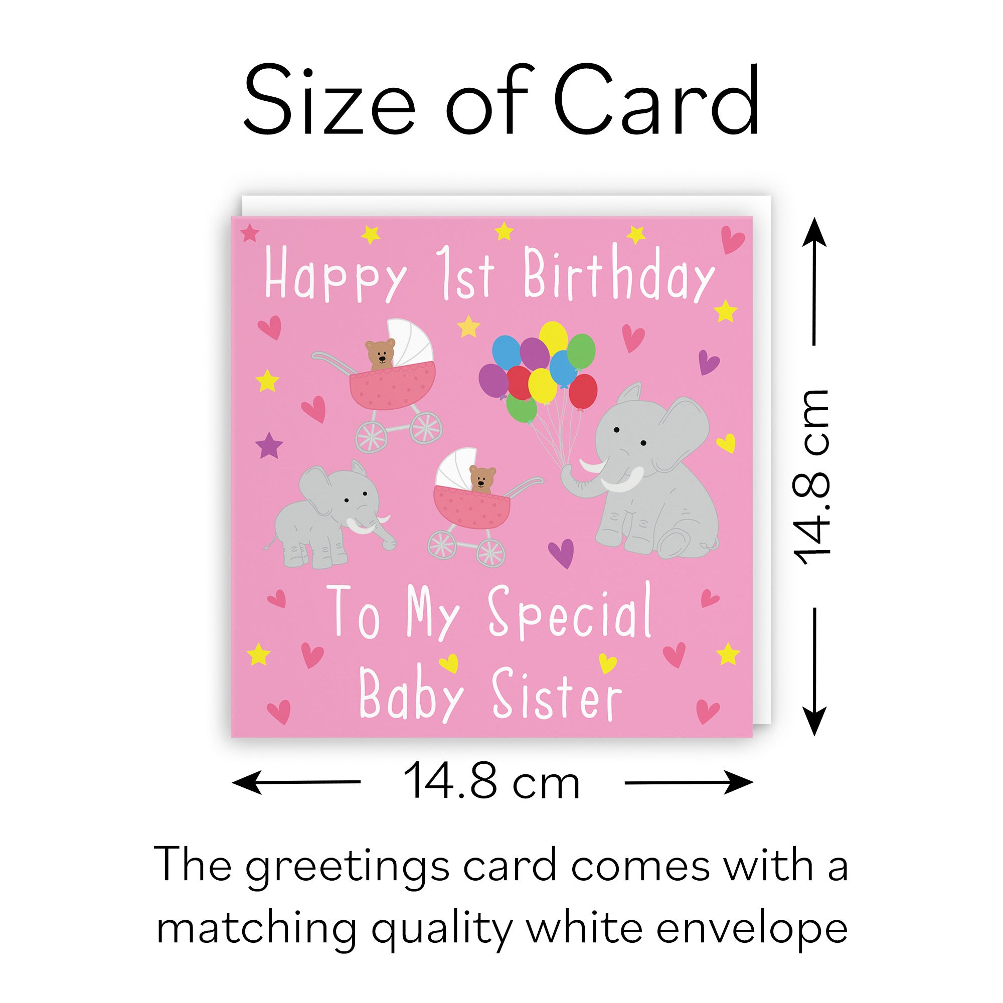 1st Sister Birthday Card Iconic - Default Title (B086YK7MBY)